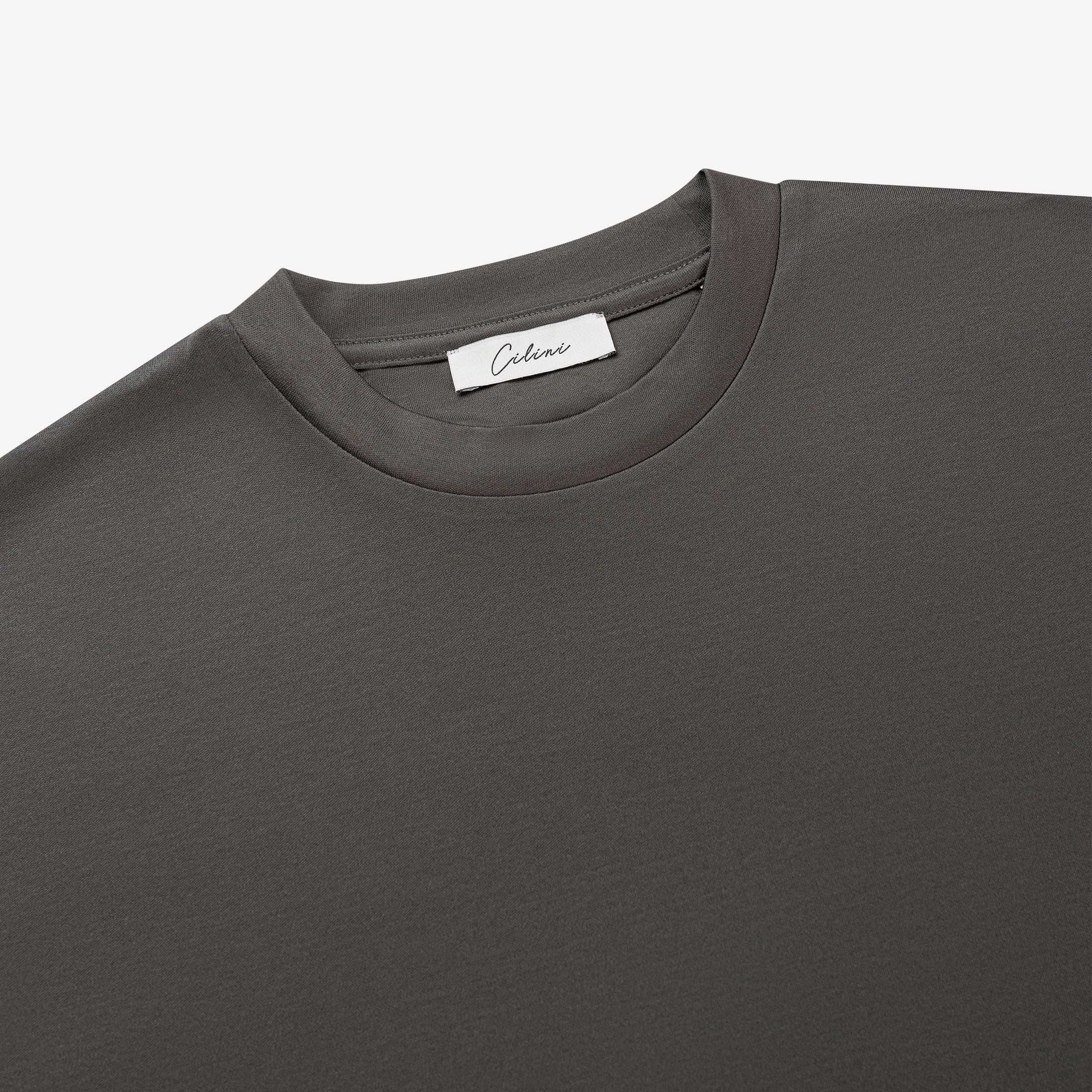 Double Mercerized T-shirt - Brown