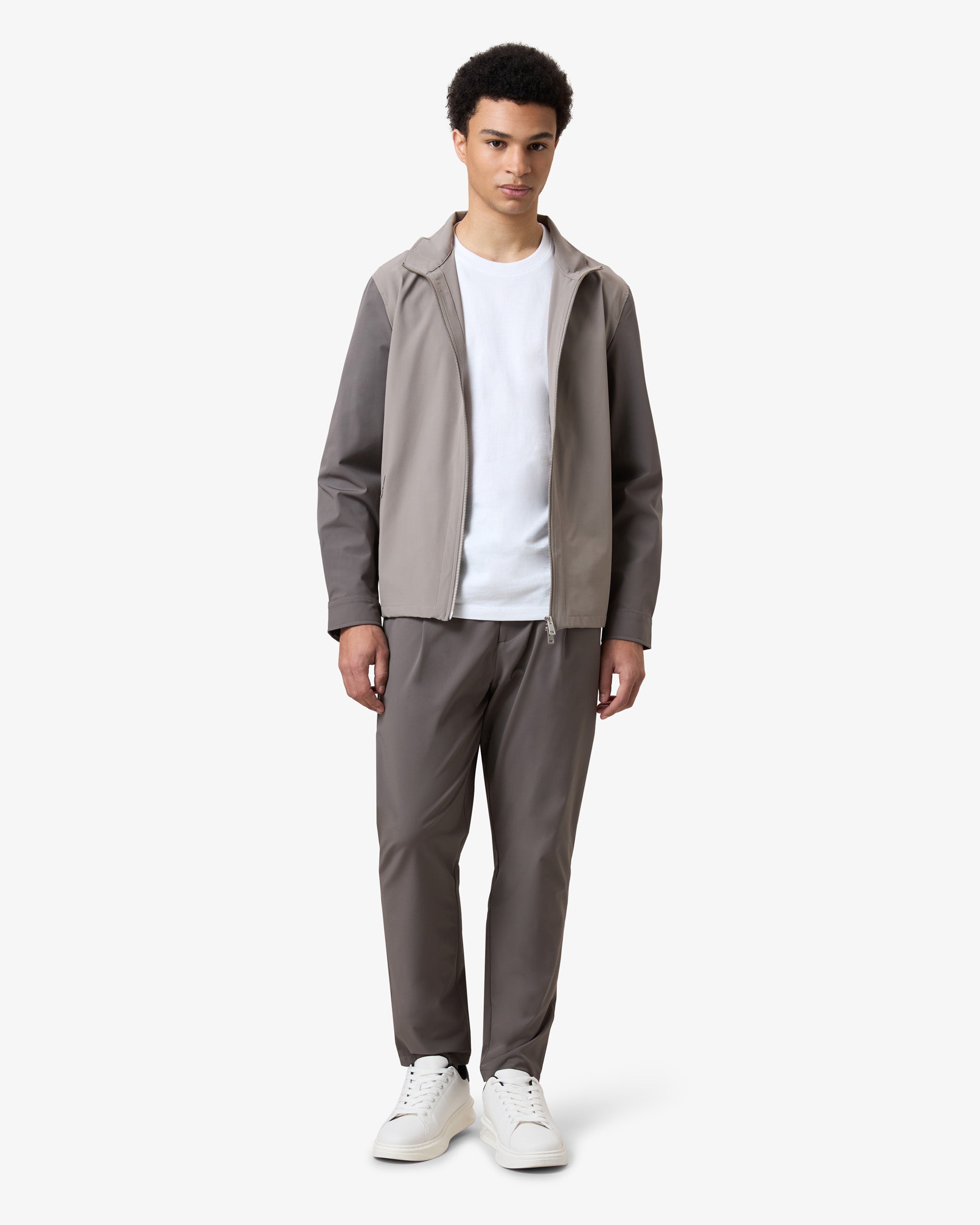 Color Jacket Brown Grey / Mushroom