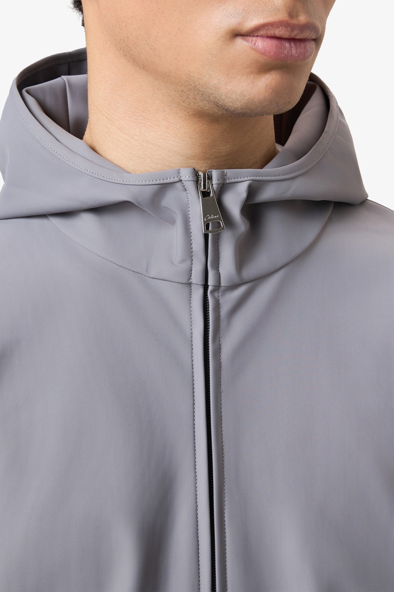 Hooded Tracksuit Vest Smoked Grey