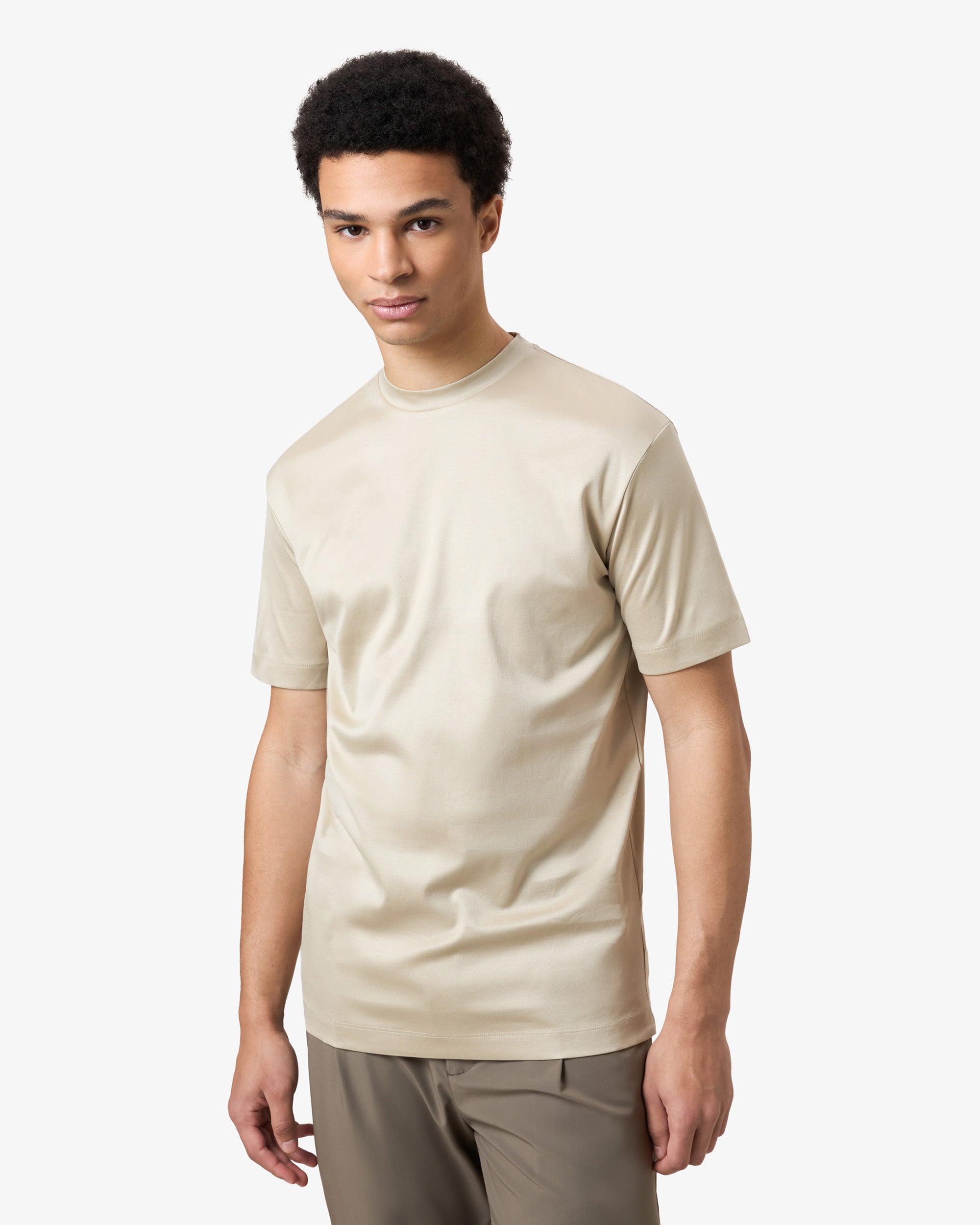 Mercerized Supima T-shirt - Sandy
