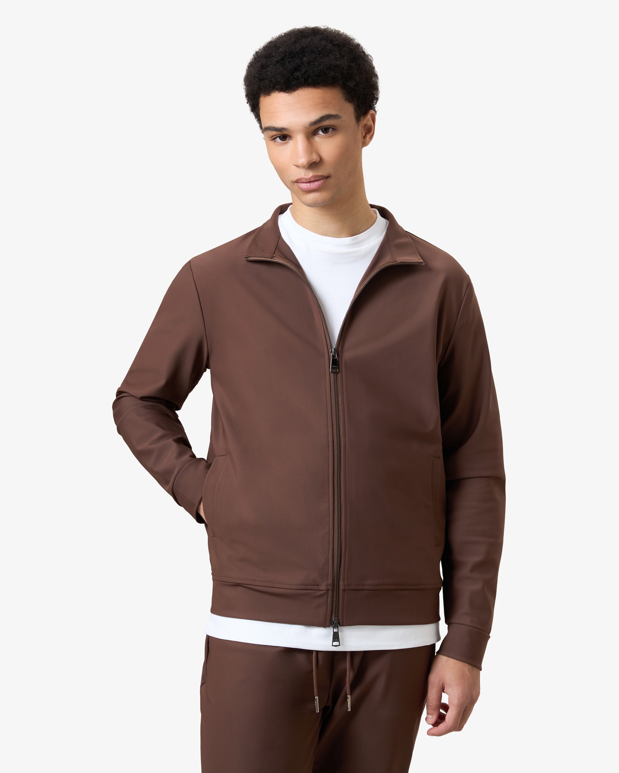 Collar Tracksuit Brown