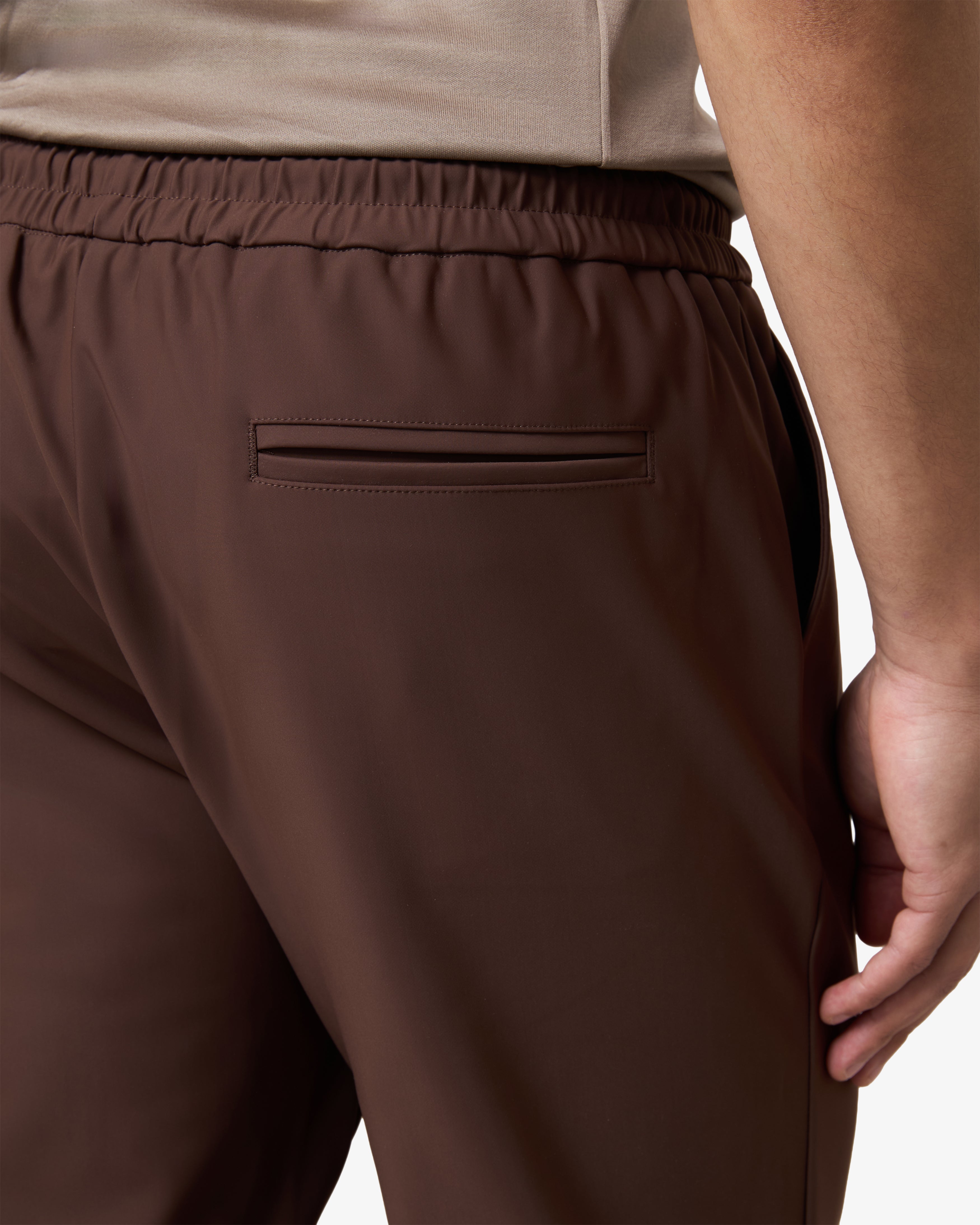 Hooded Tracksuit Pants Brown