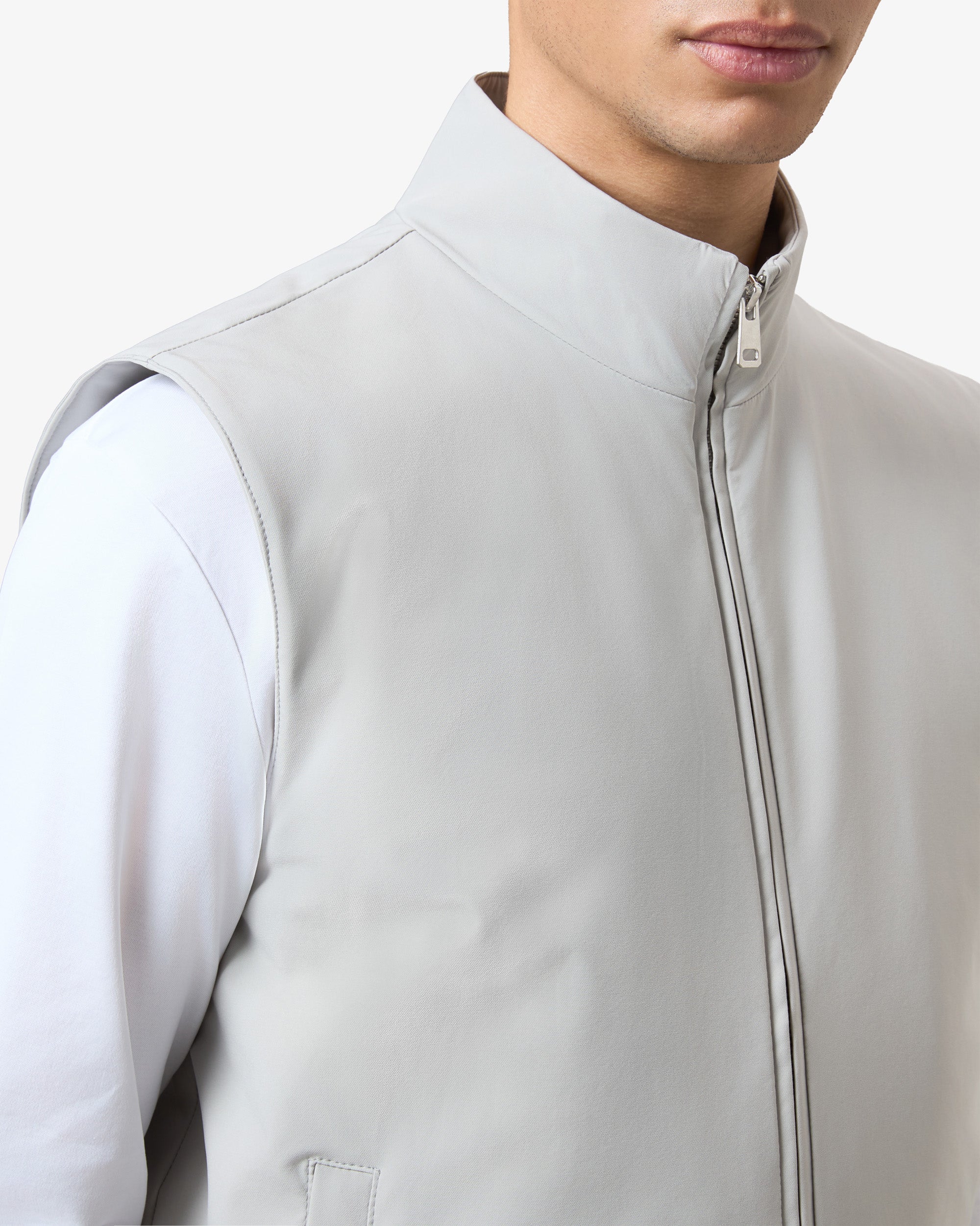 Padded Bodywarmer Stone Grey