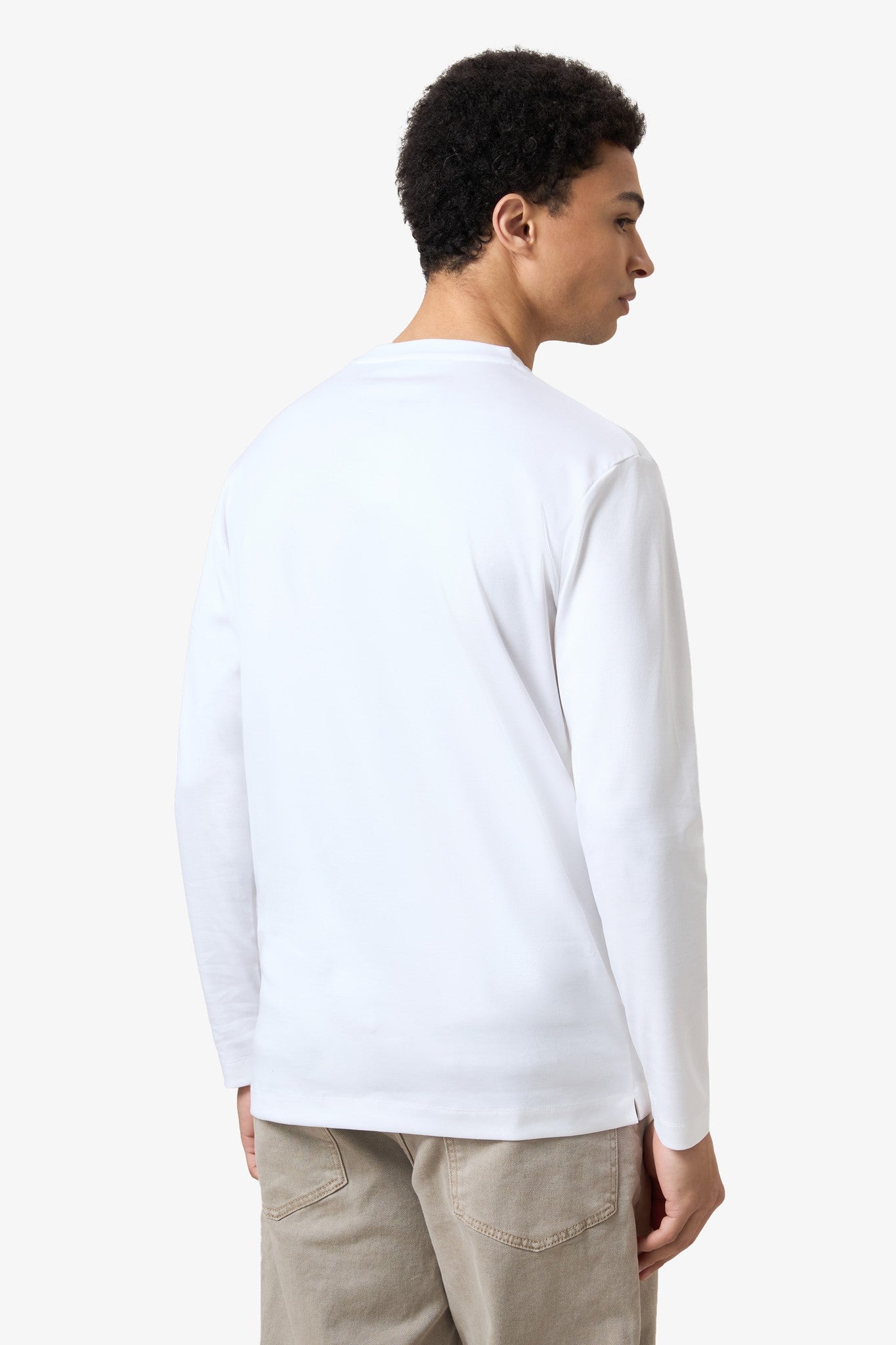 Mercerized Longsleeve - White