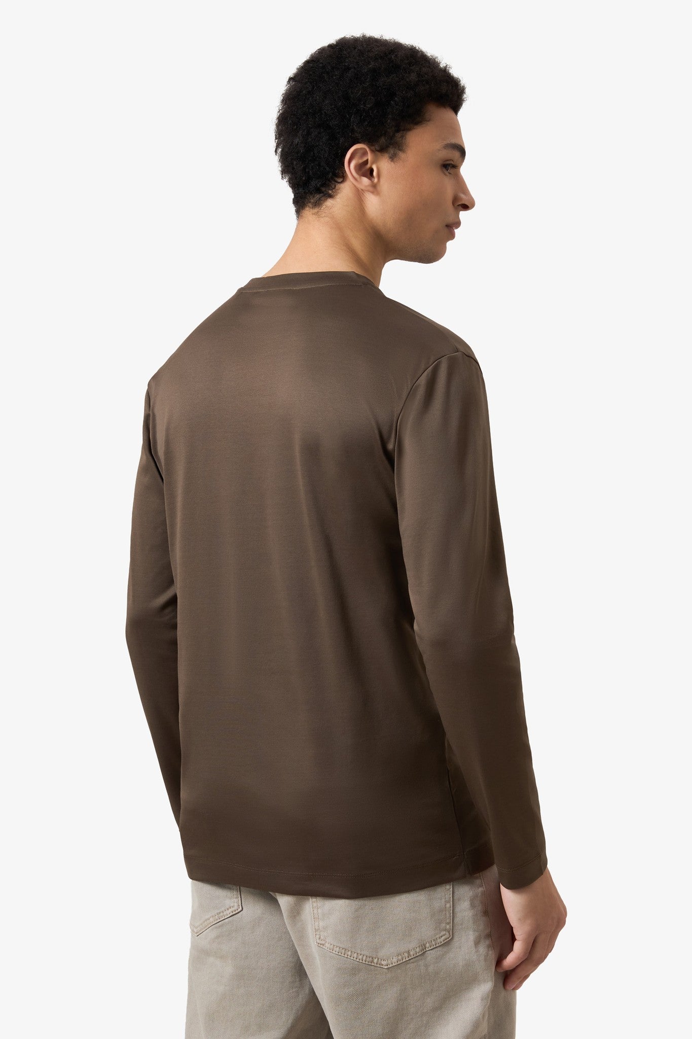 Mercerized Longsleeve - Coffee