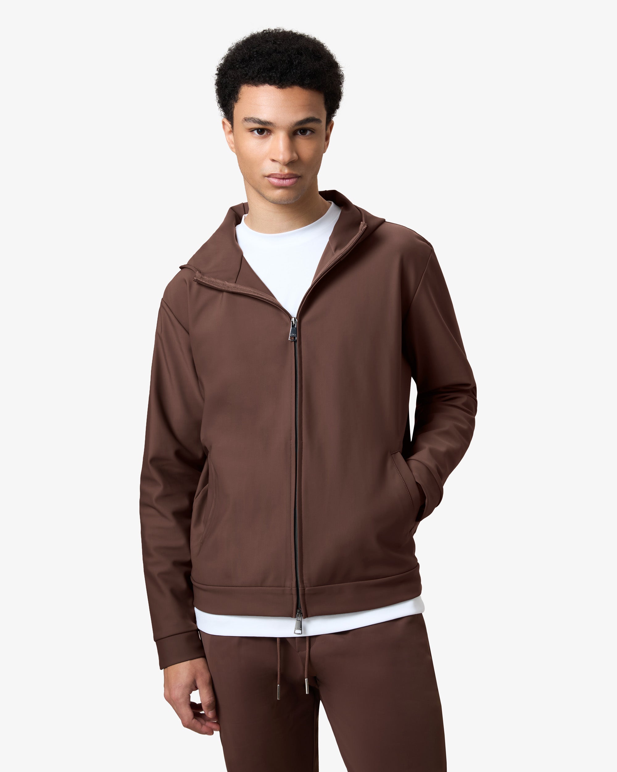 Hooded Tracksuit Brown
