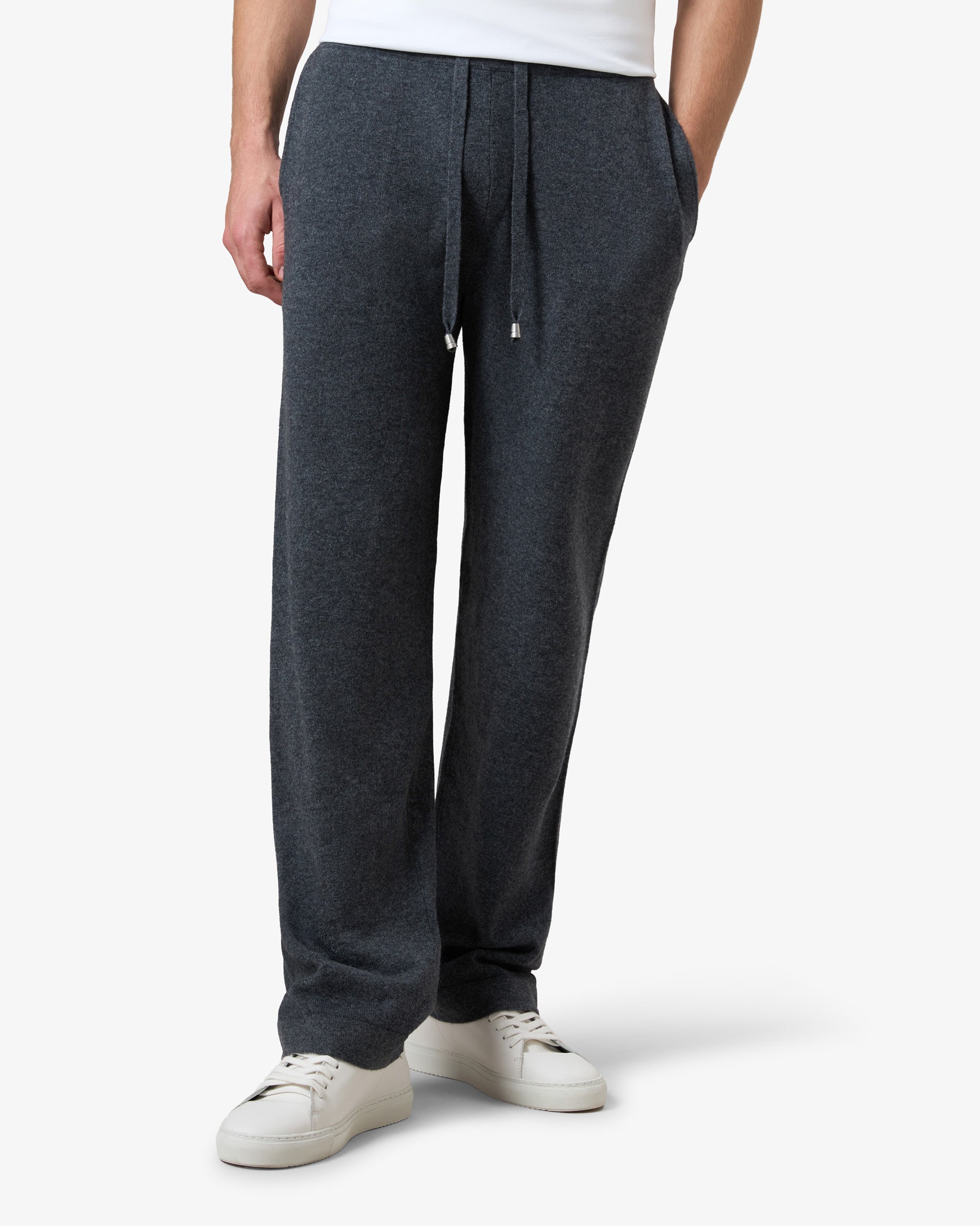 Cashmere tracksuit pant - ruthenium