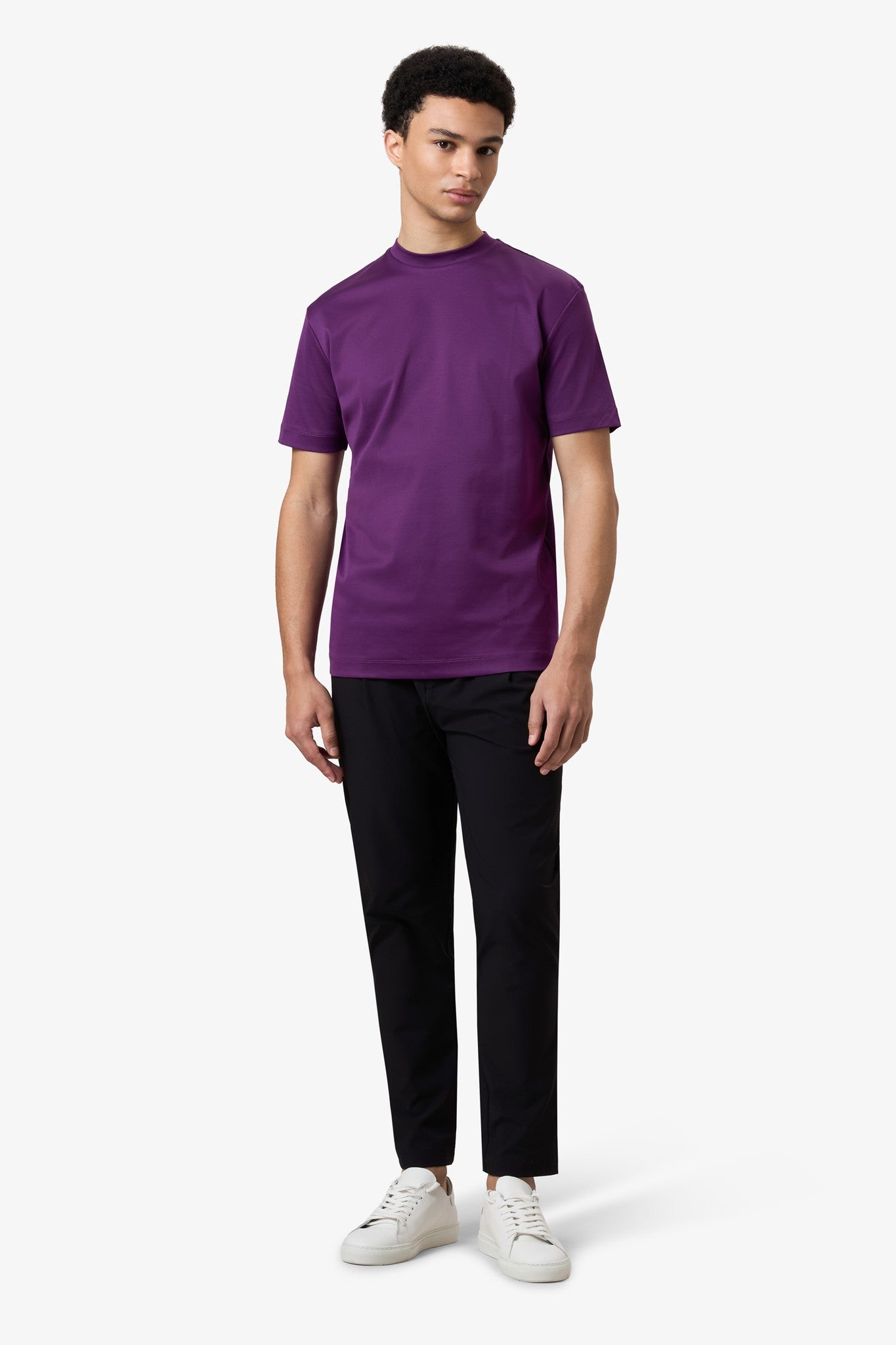 DOUBLE MERCERIZED T-SHIRT - Eggplant Tee