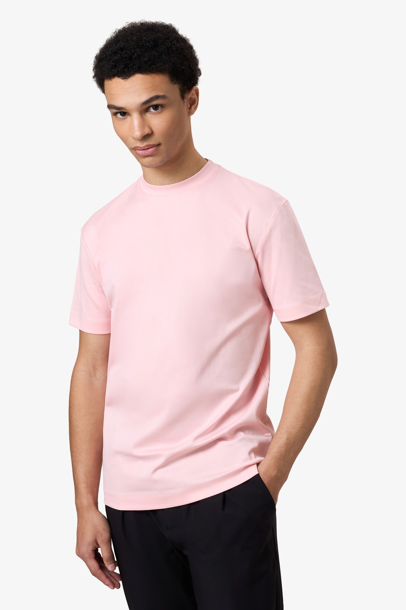Double Mercerized Supima Tee - Pink