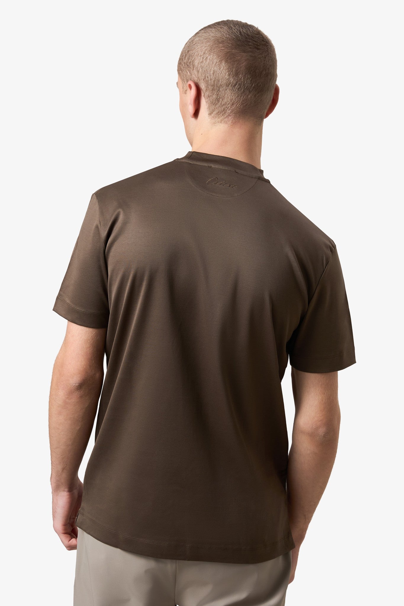 Mercerized Supima T-shirt - Coffee
