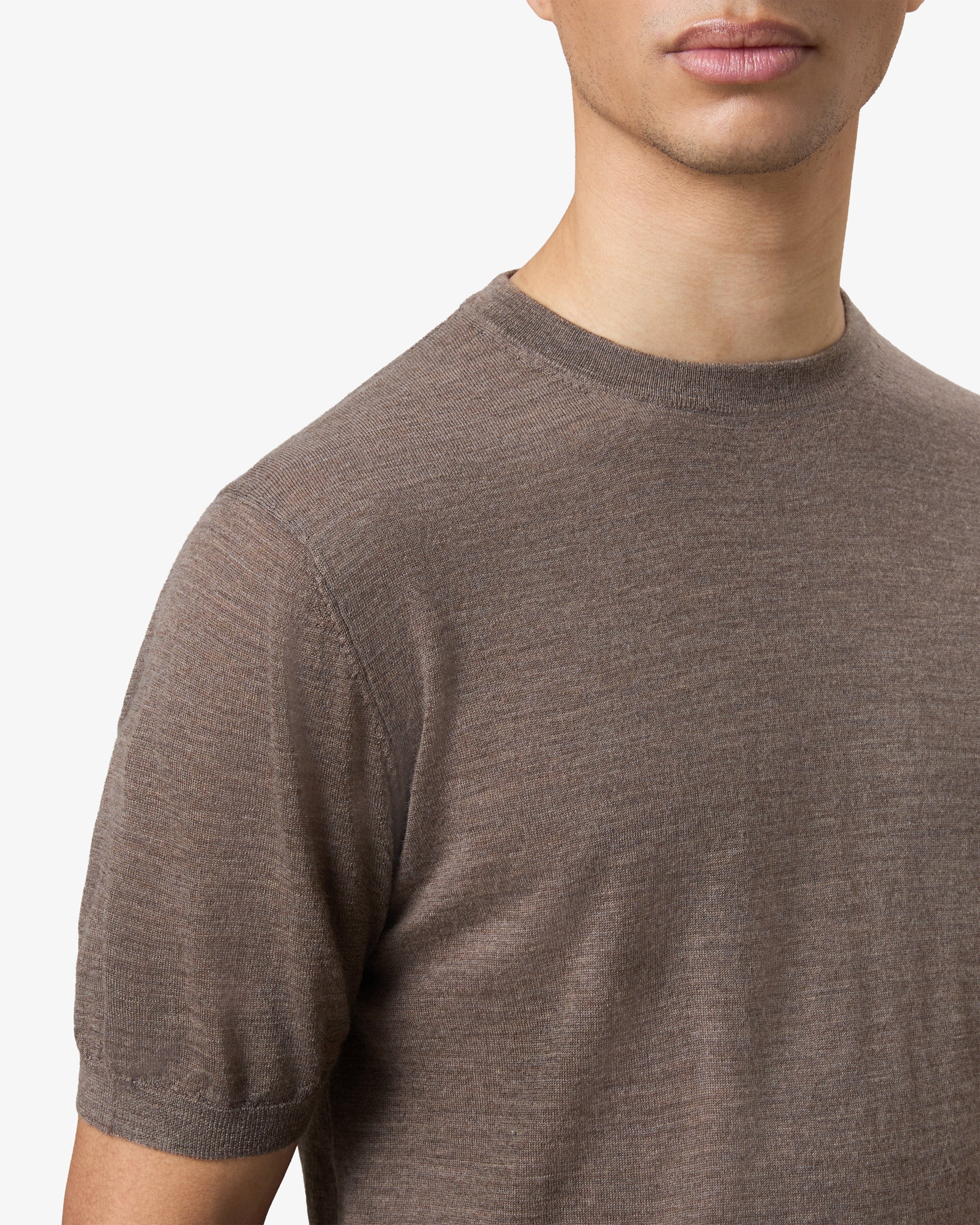 Cashmere shortsleeve - Soil