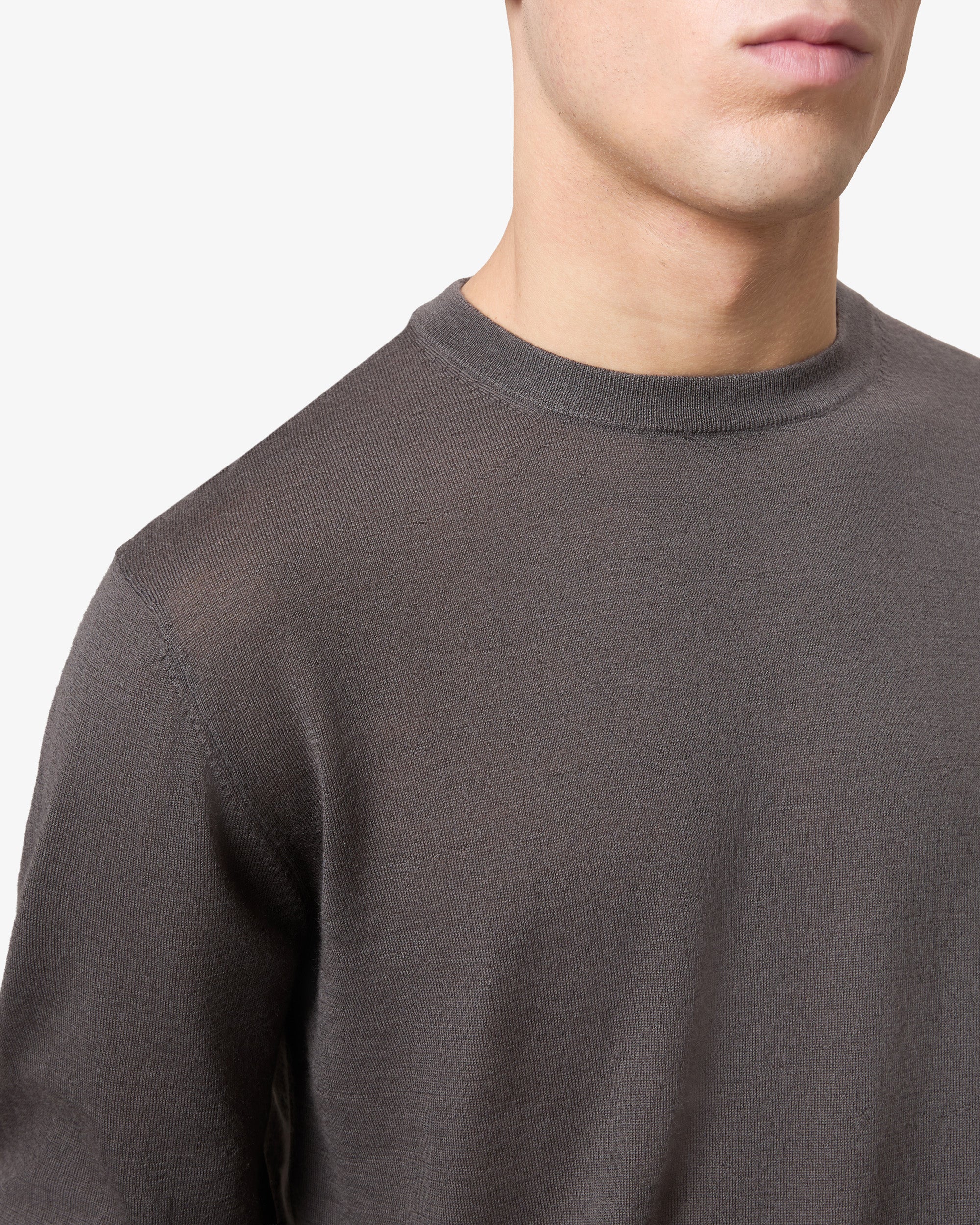 Cashmere longsleeve - mud
