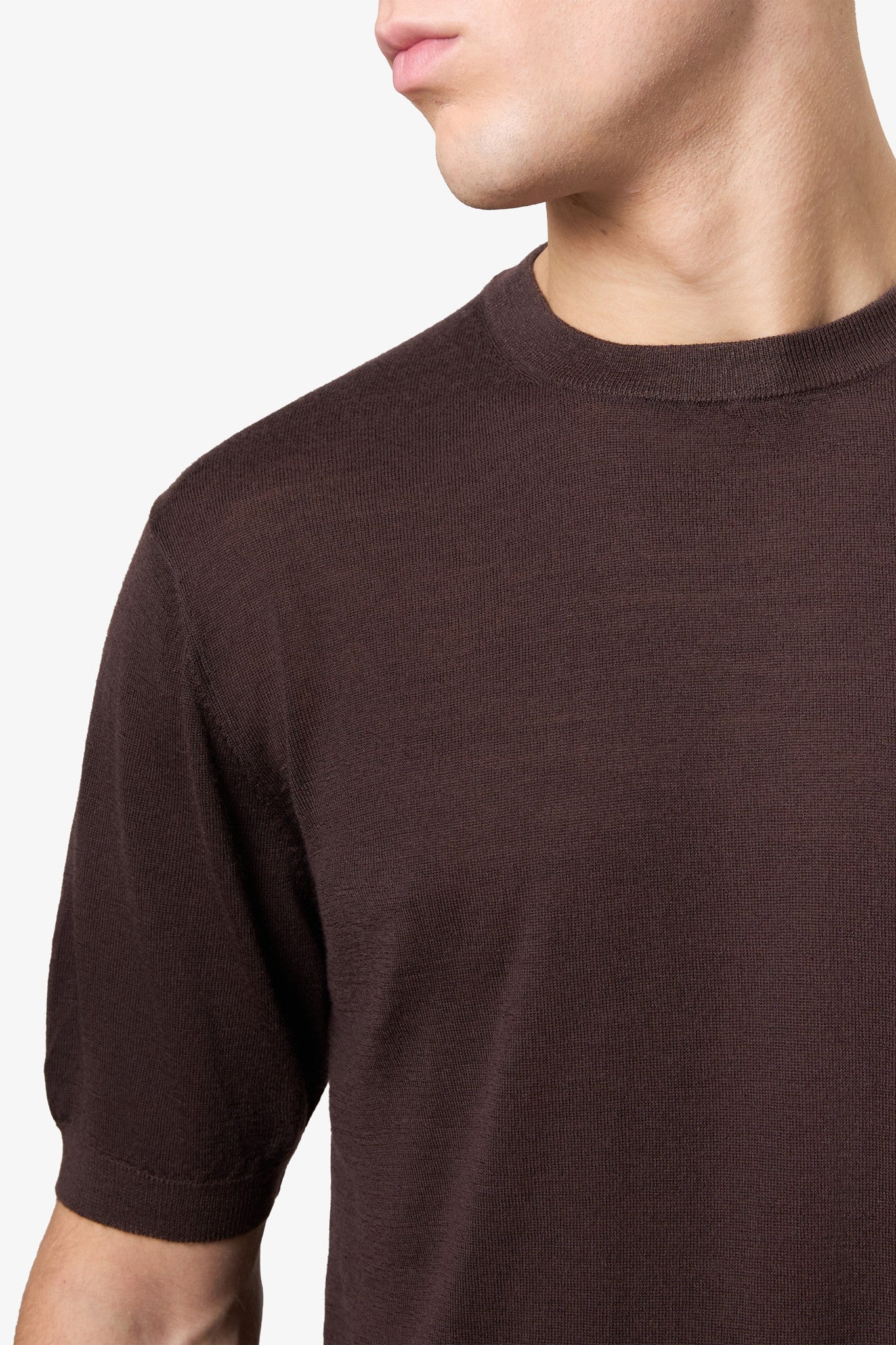 Cashmere shortsleeve - Cappuccino