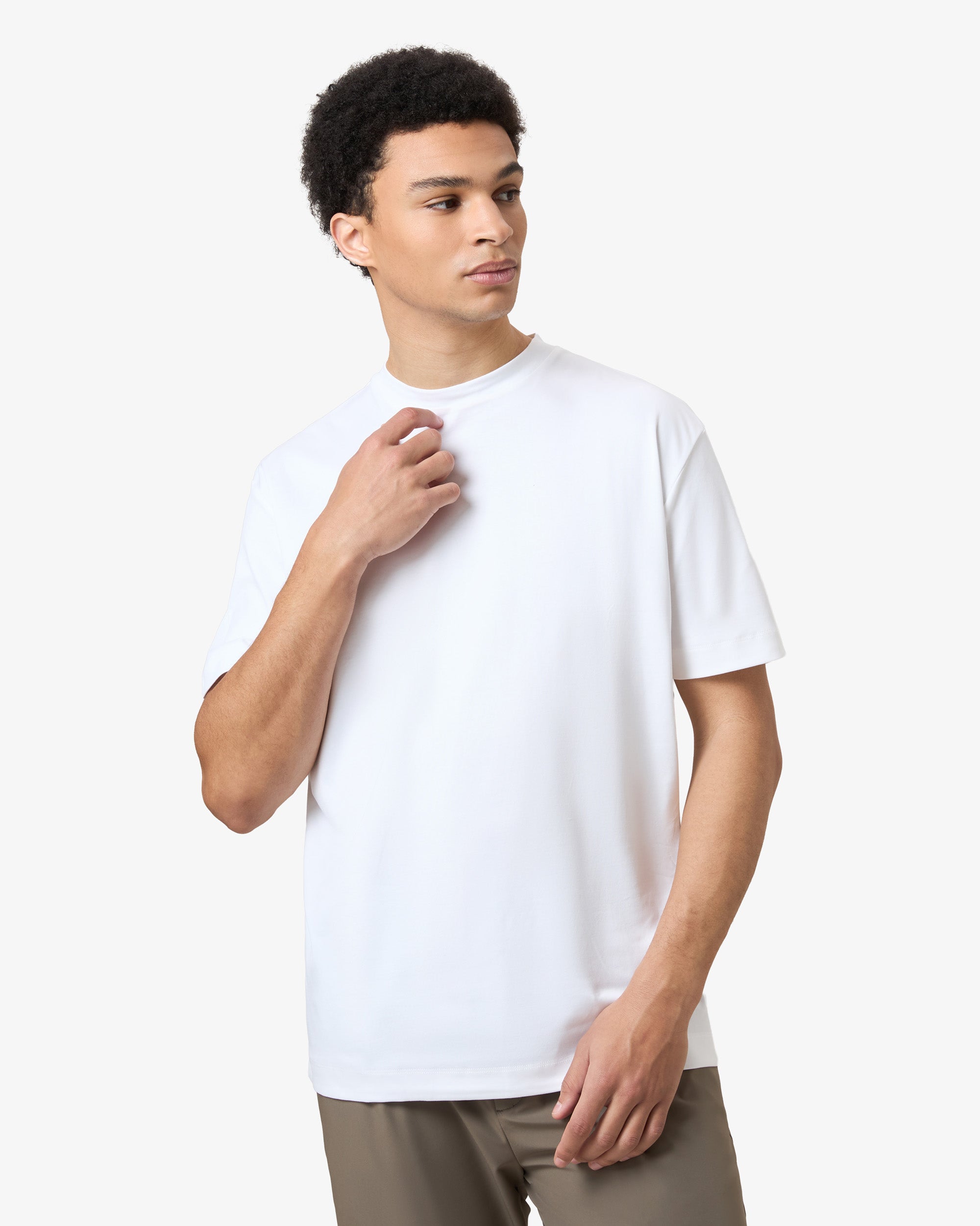 Double Mercerized T-shirt - White
