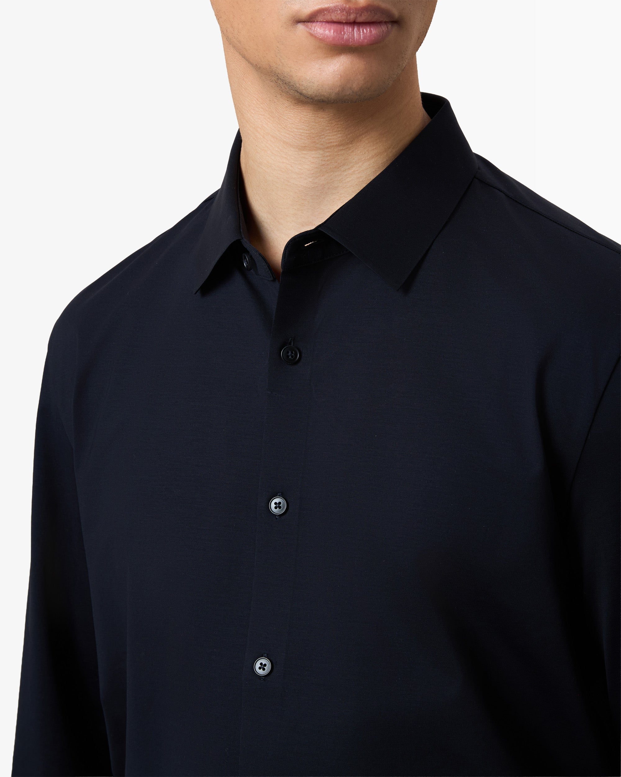 Stretch Shirt - Navy Blue