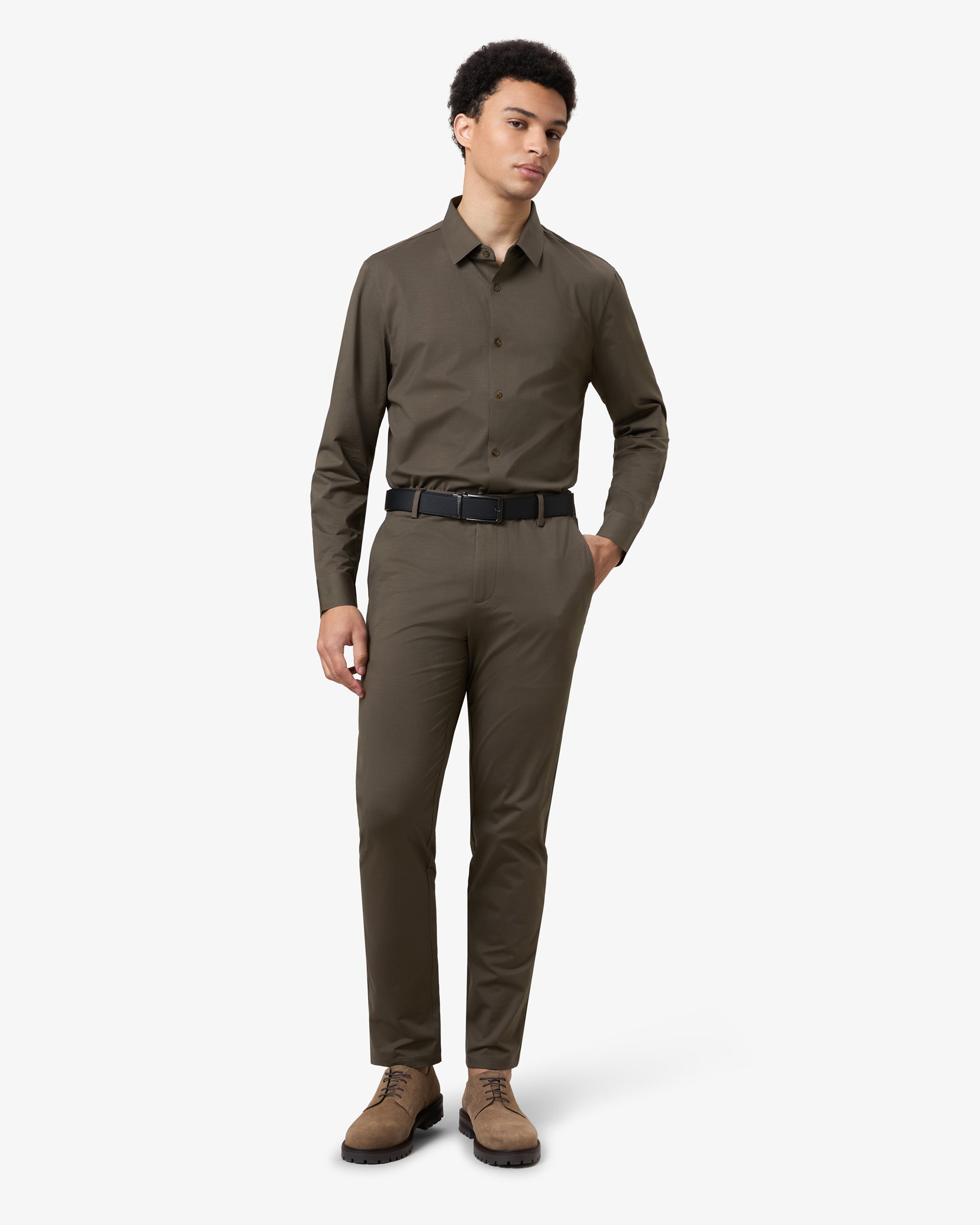 Stretch Shirt - Military Green