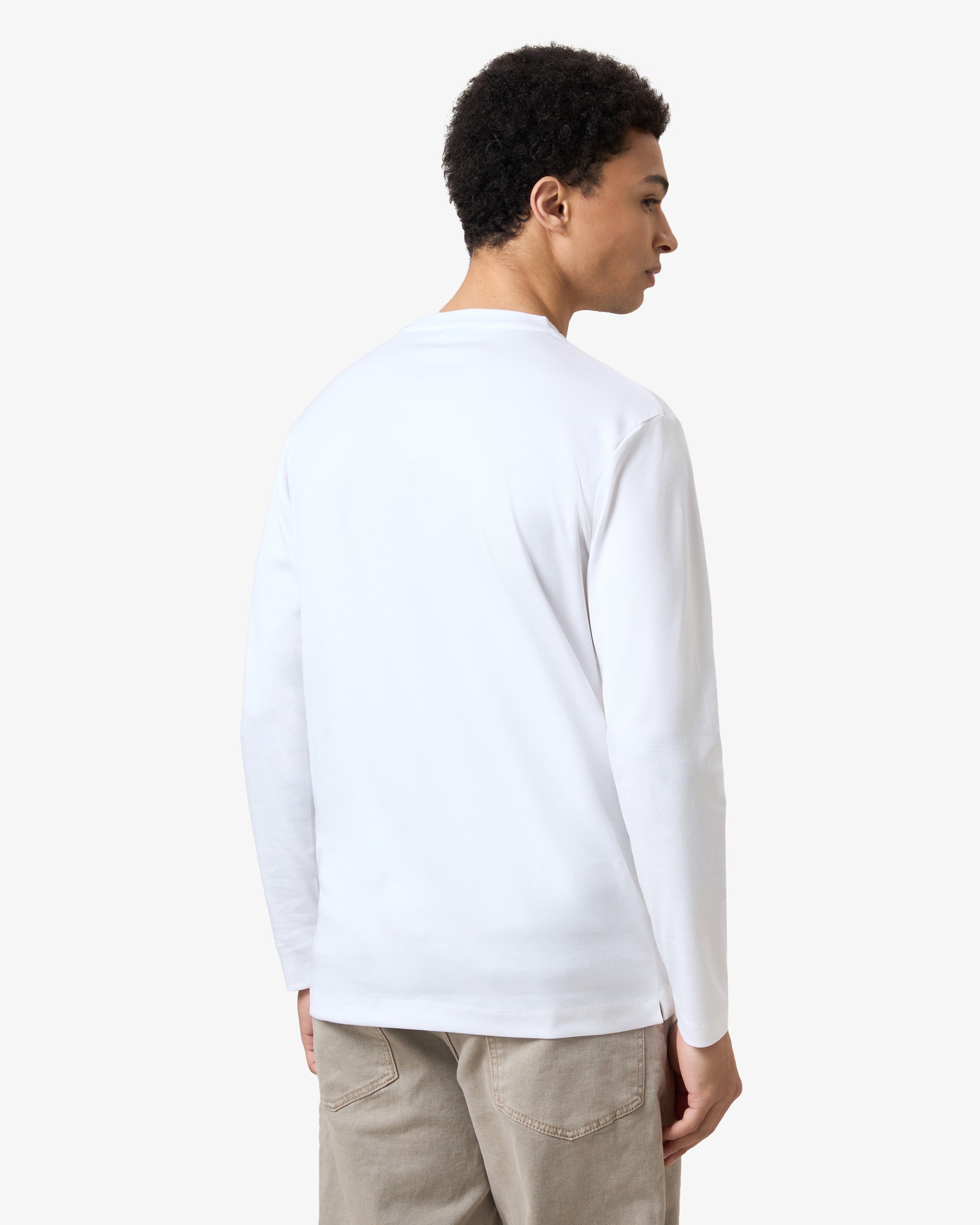 Mercerized Longsleeve - White