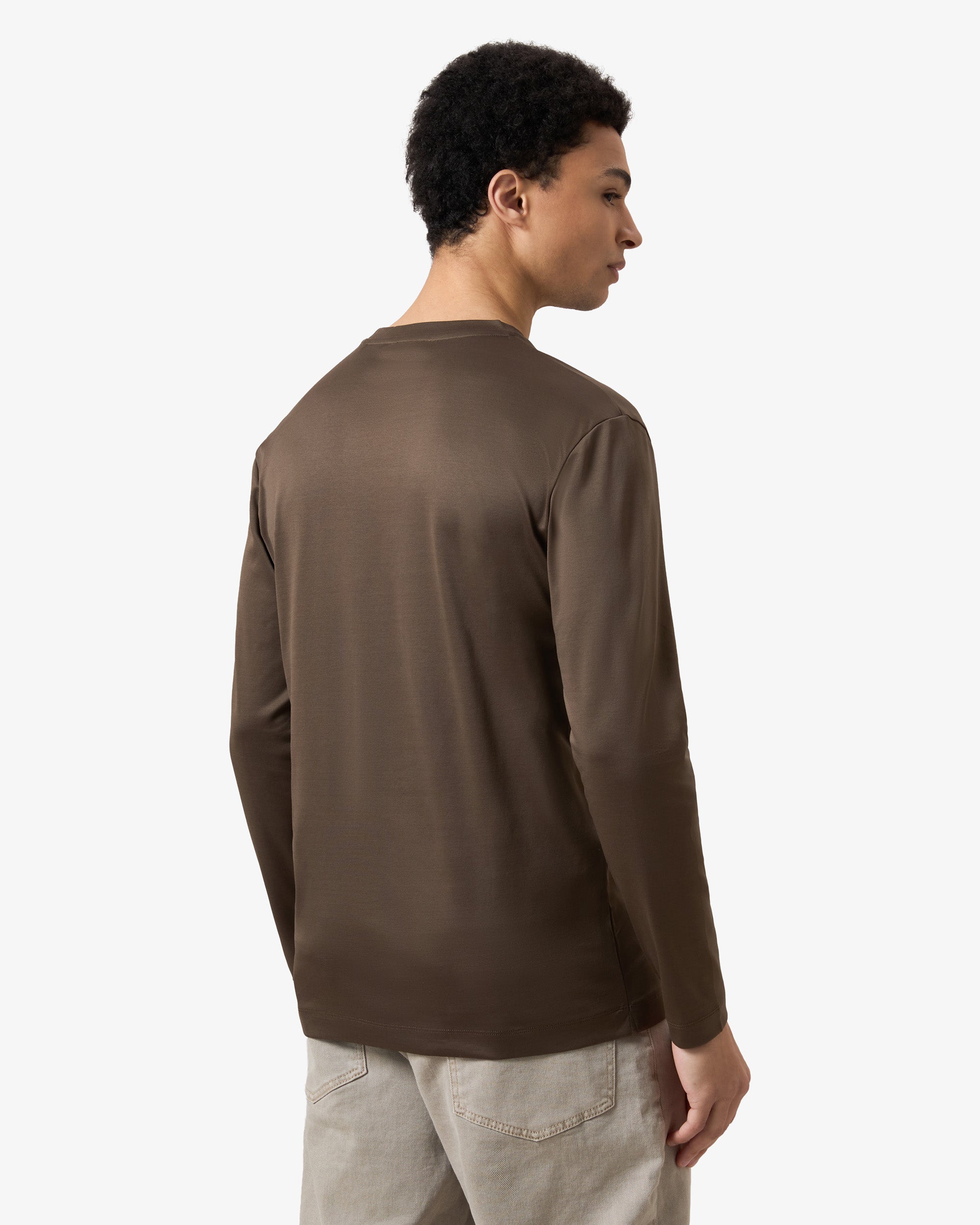 Mercerized Longsleeve - Coffee