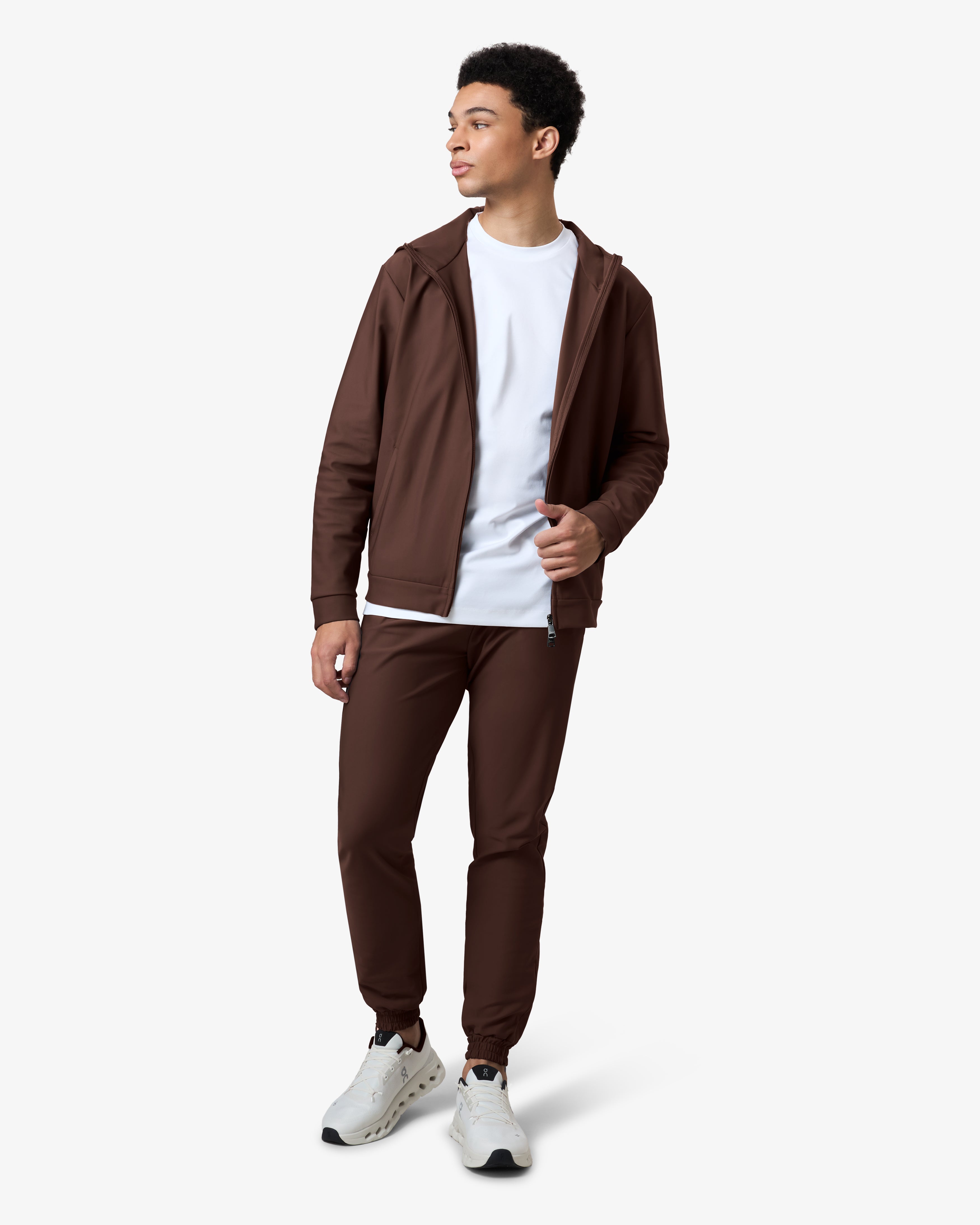 Hooded Tracksuit Brown