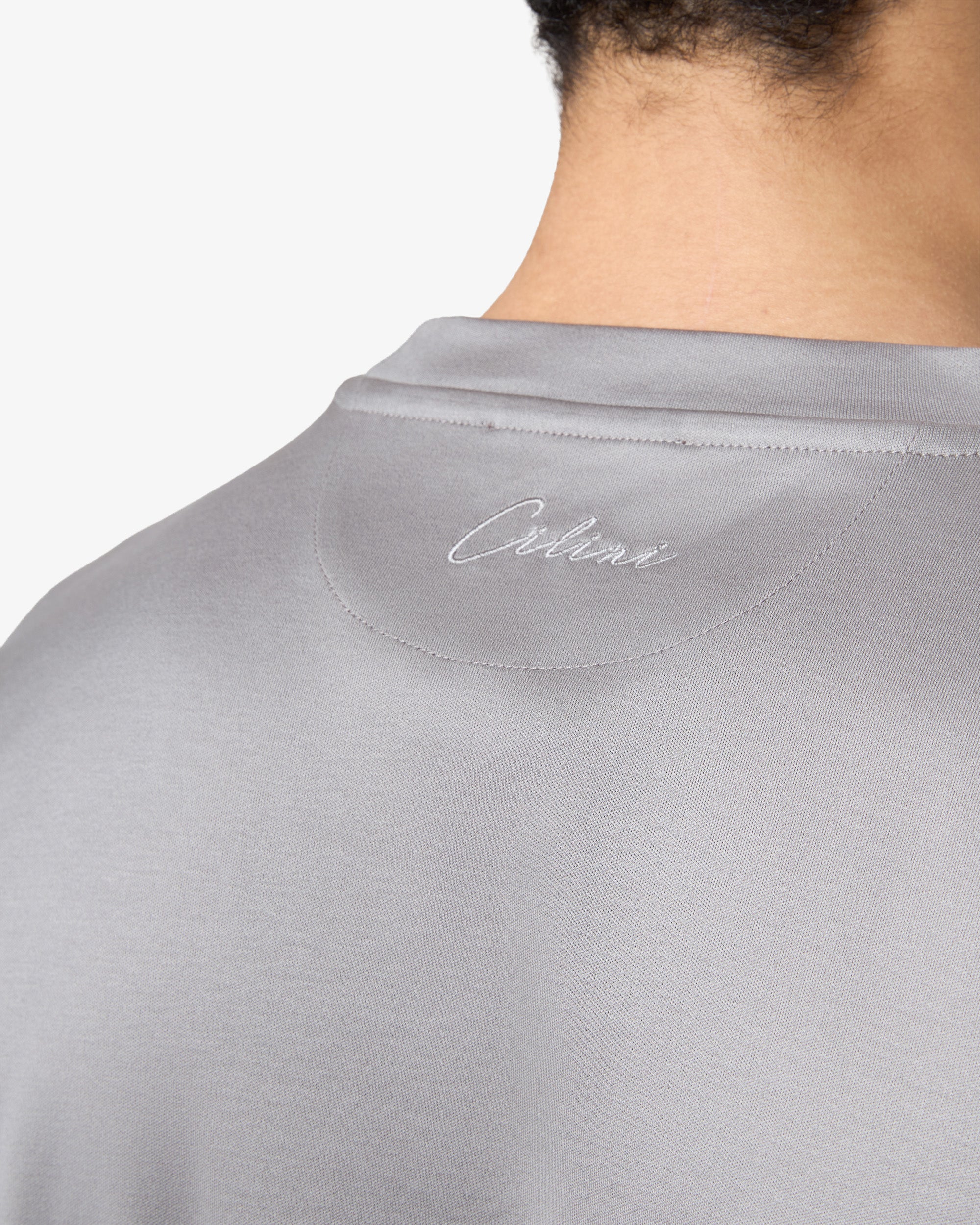 Double Mercerized Supima Tee - Cement Grey