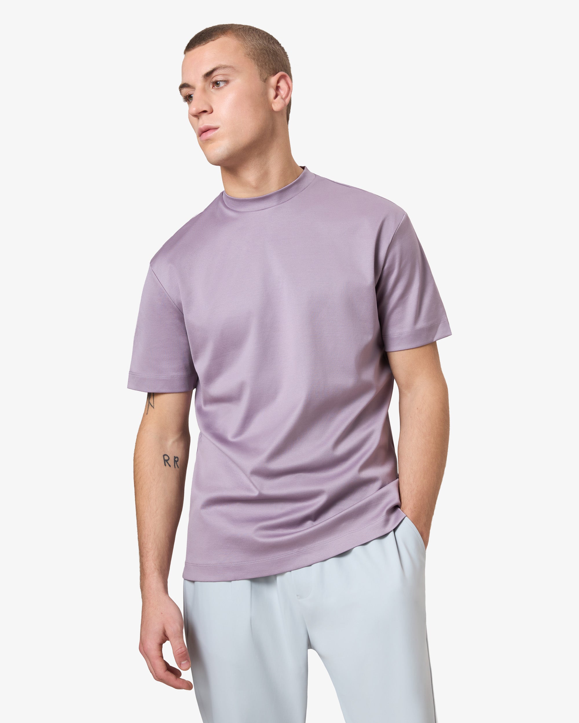 Double Mercerized T-shirt - Purple