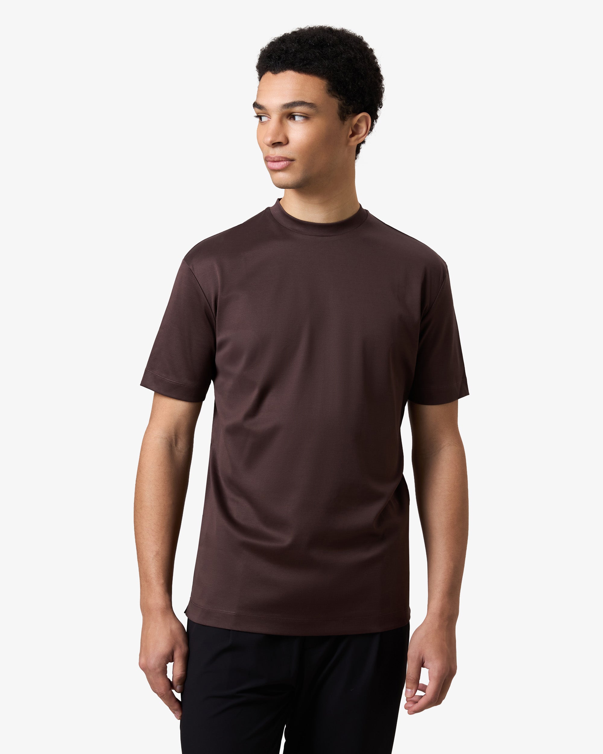 Double Mercerized T-shirt - Red Brown