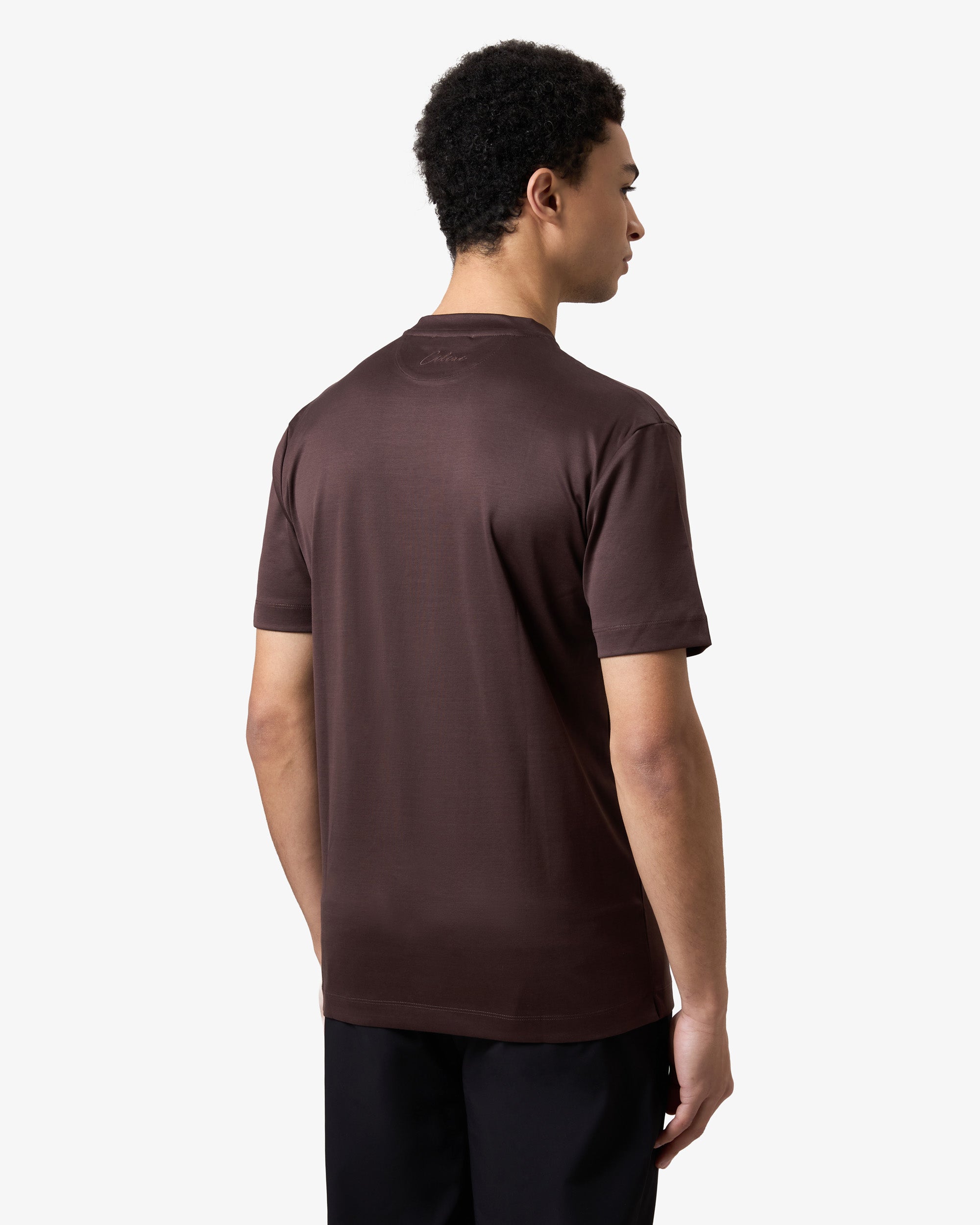 Double Mercerized T-shirt - Red Brown