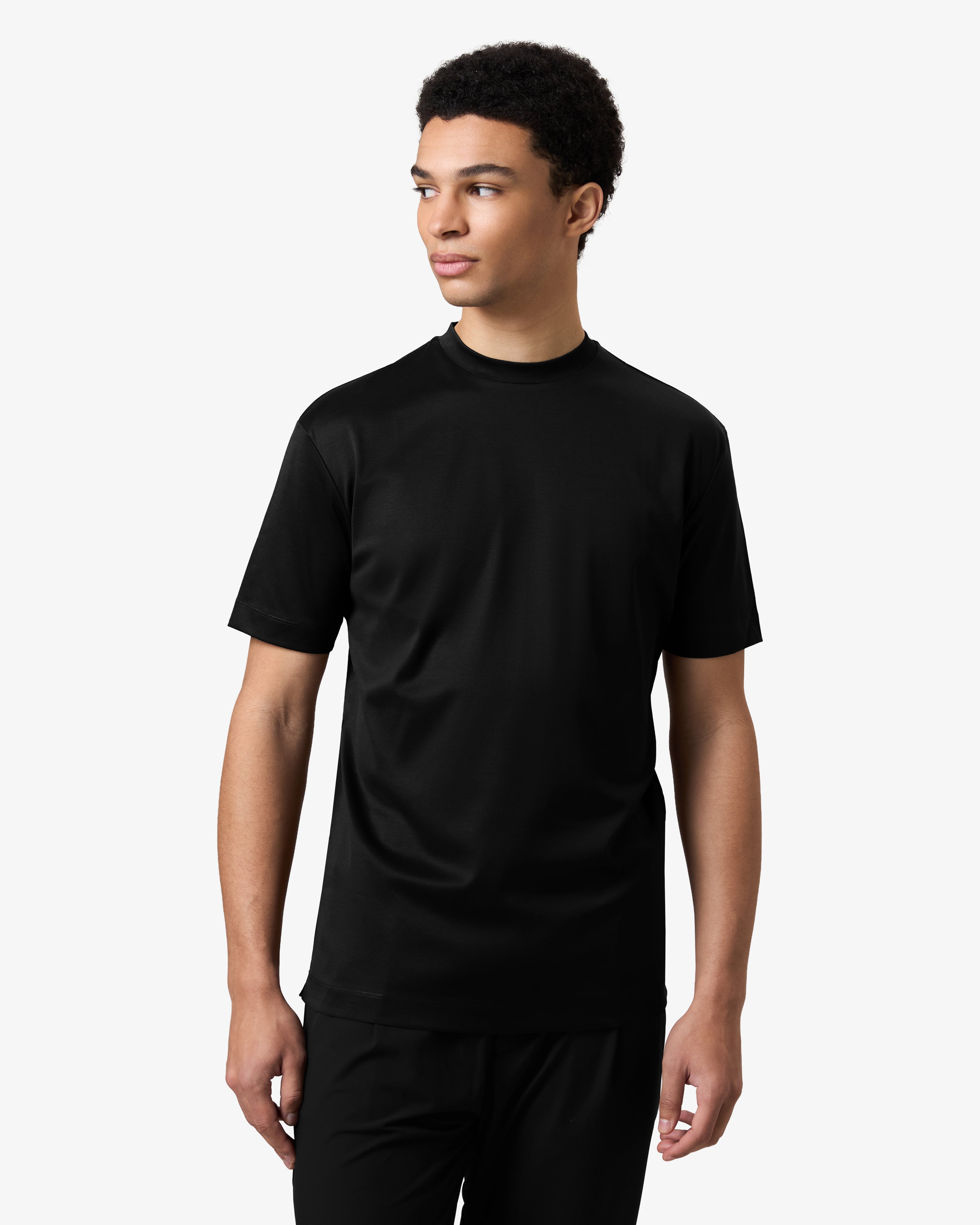 Double Mercerized Supima Tee - Black