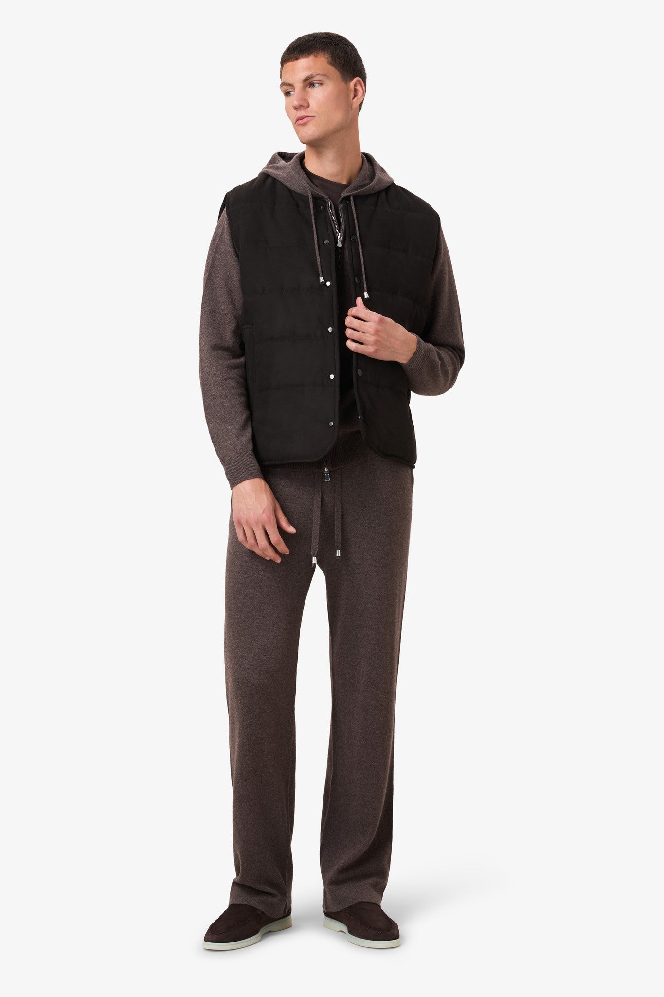 Suède Bodywarmer Brown