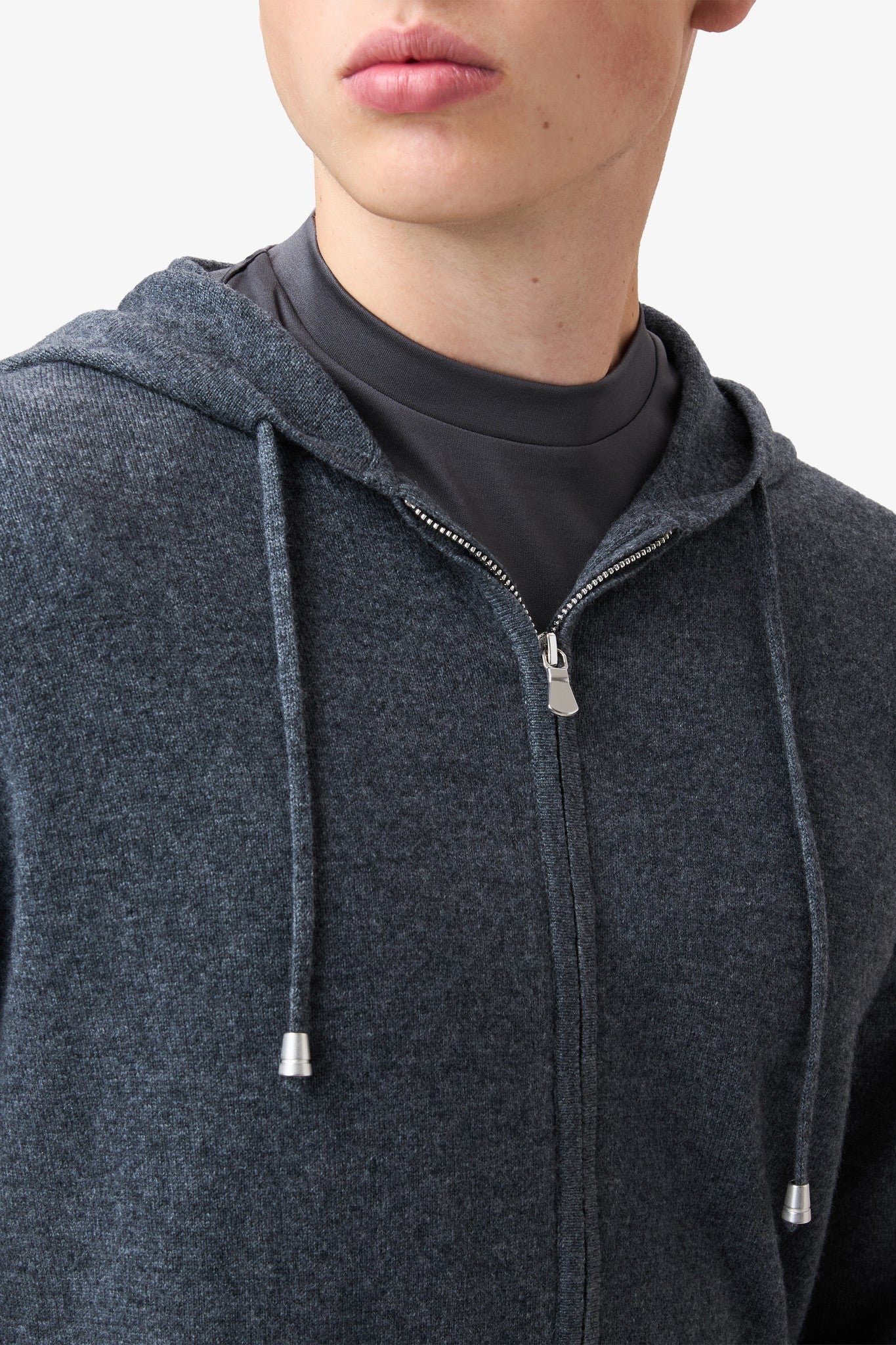 Wool Hoodie - Rutherium