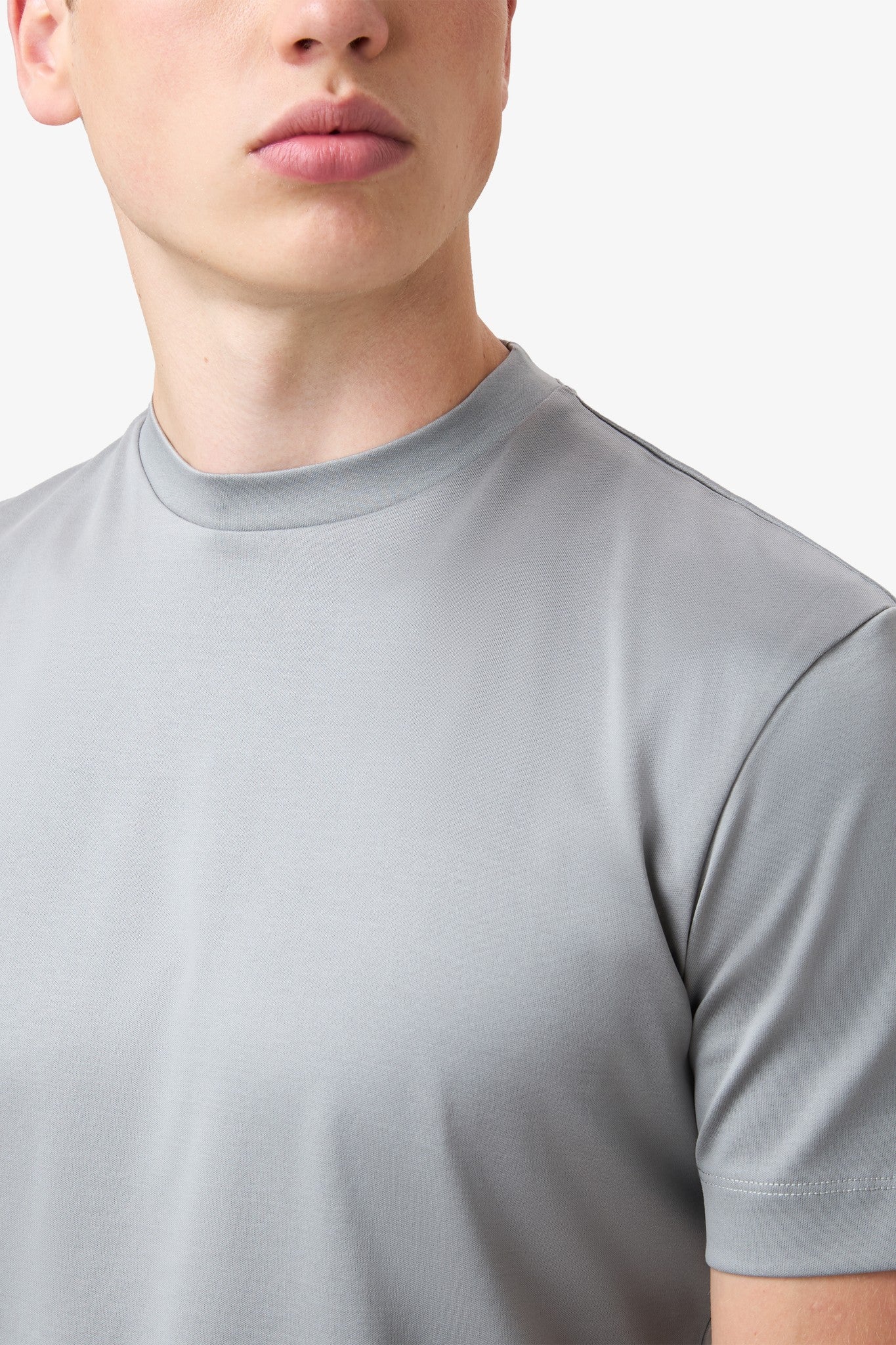 Double Mercerized T-shirt - Light Grey