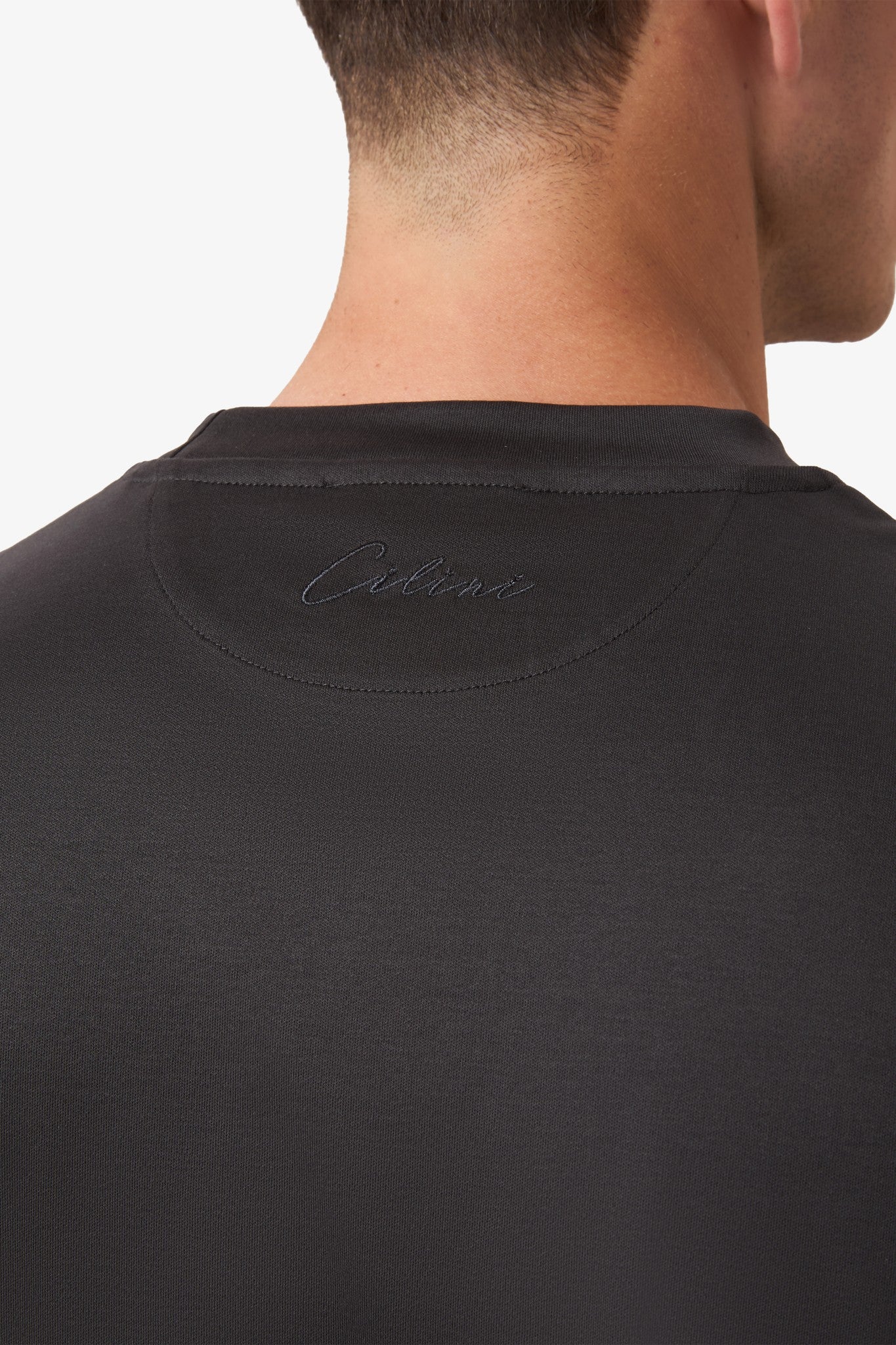 Double Mercerized T-shirt - Black Grey