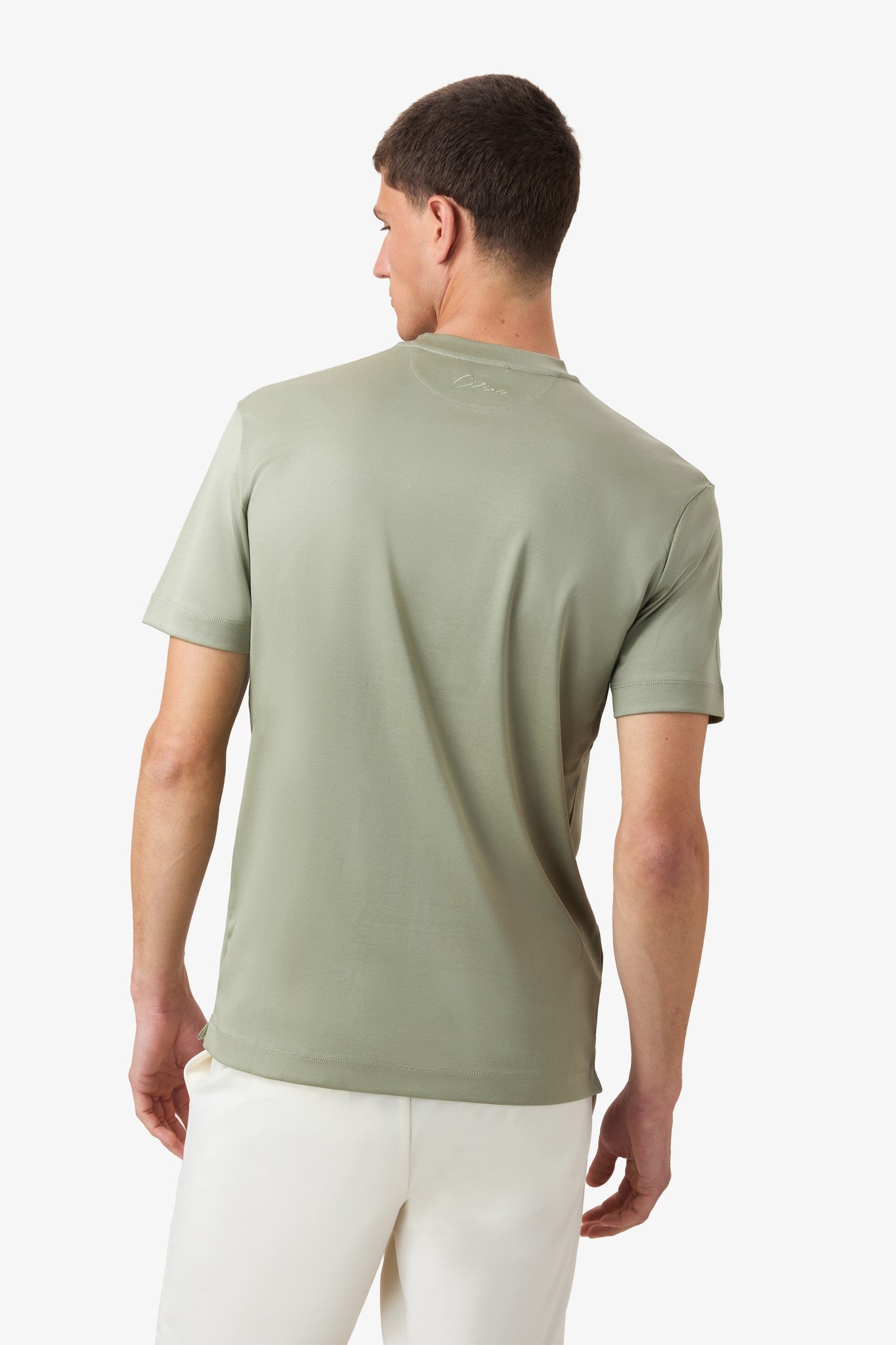 Double Mercerized Supima Tee - Grass Green