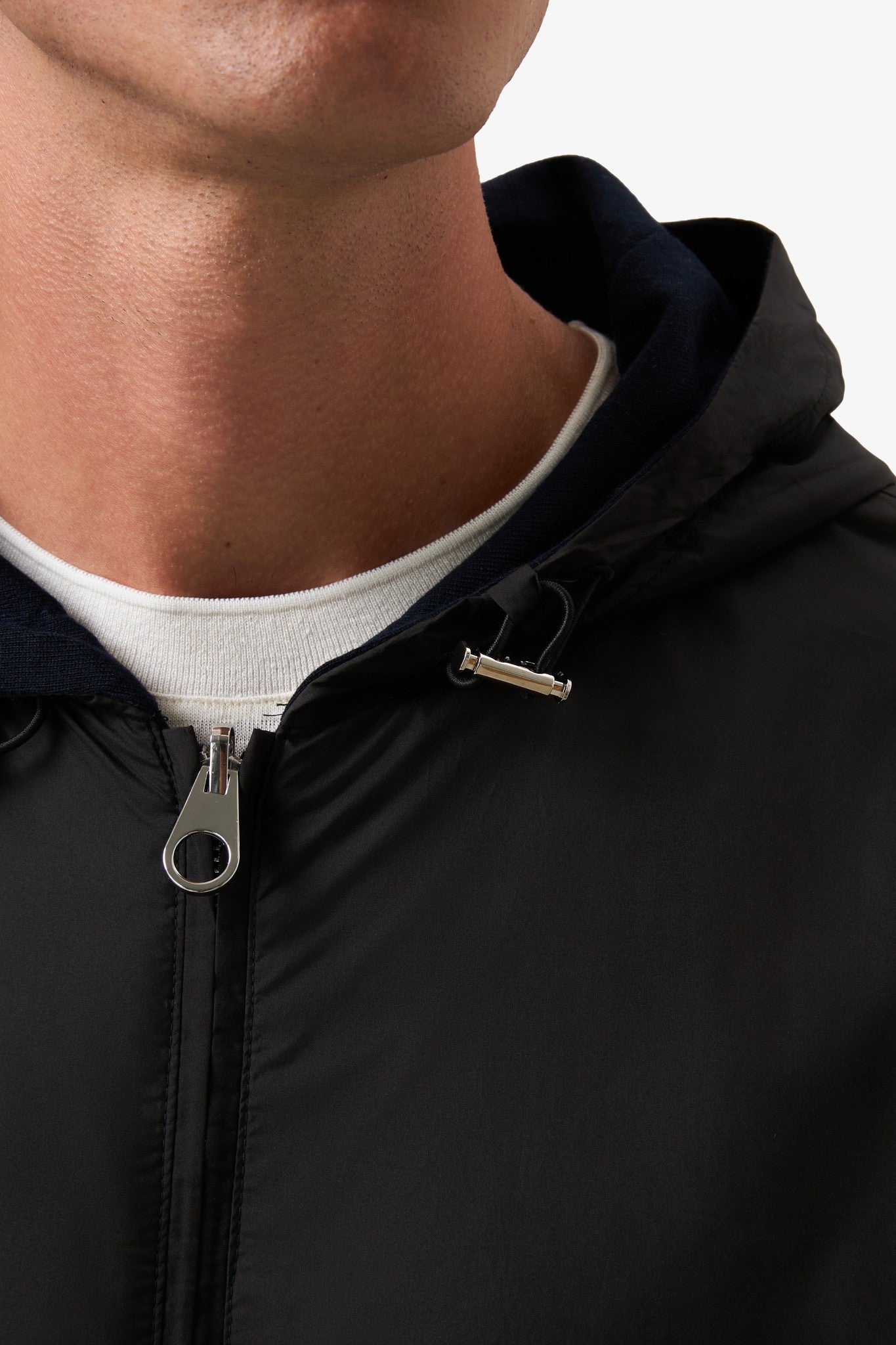 Reversible Hooded Jacket Black