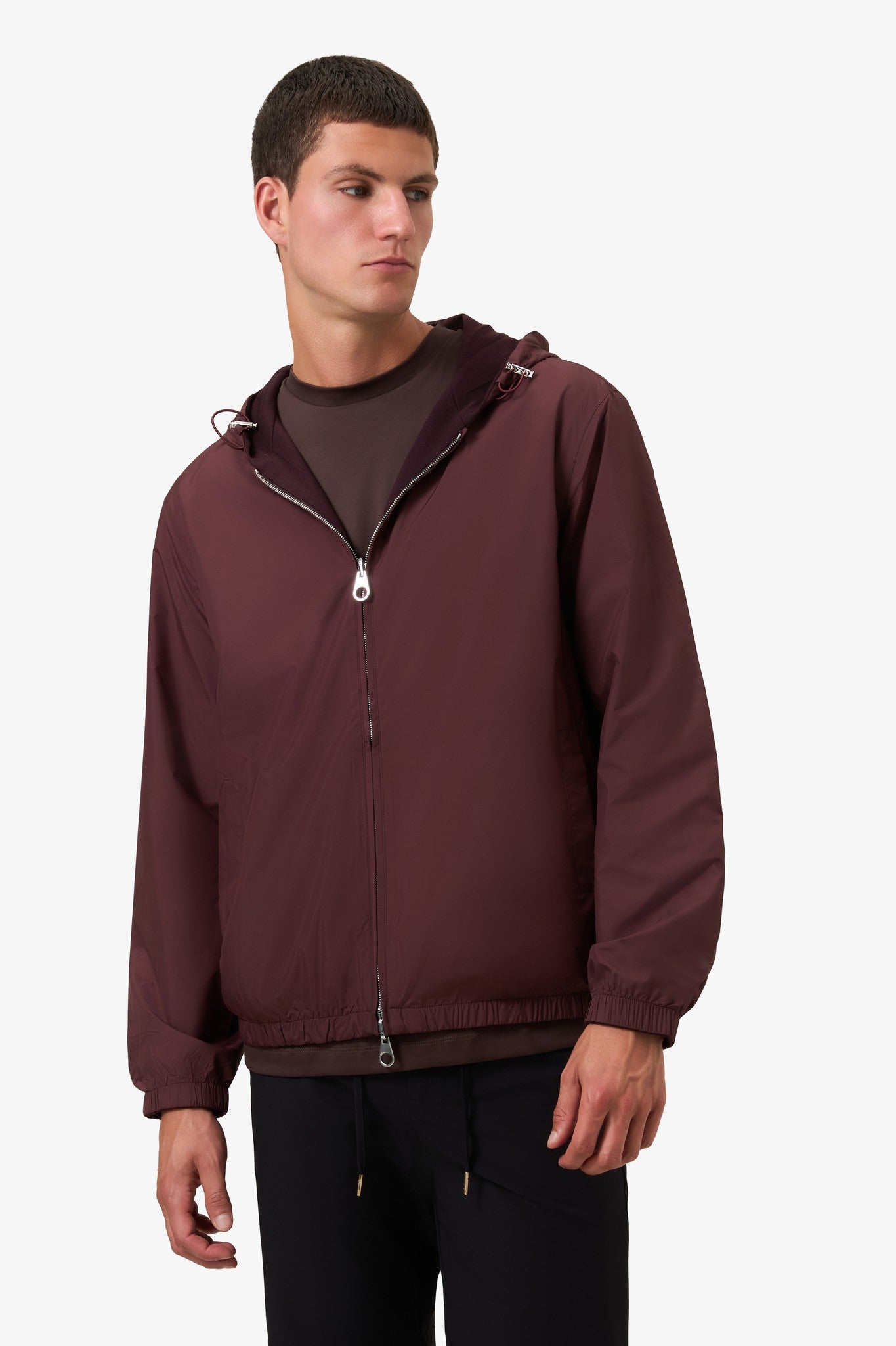 Reversible Hooded Jacket Burgundy