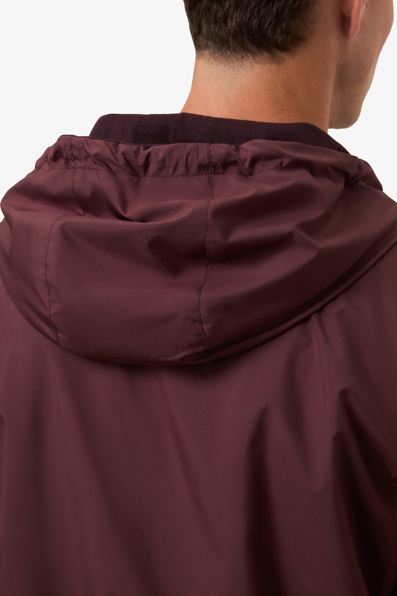 Reversible Hooded Jacket Burgundy