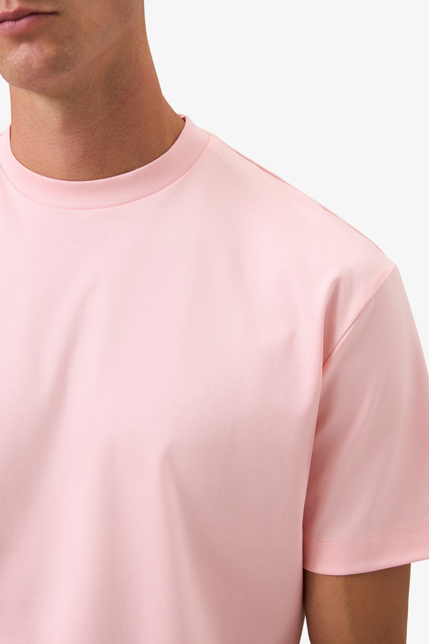 Double Mercerized Supima Tee - Pink