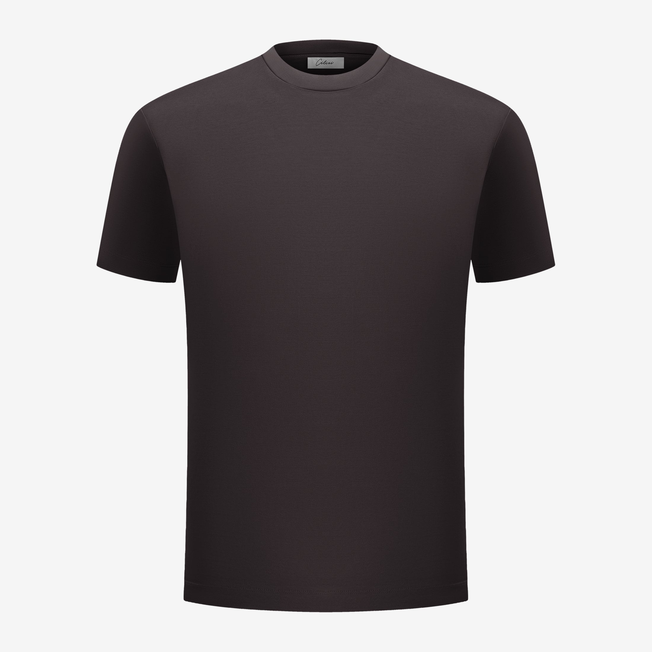Double Mercerized Supima Tee - Deep Brown