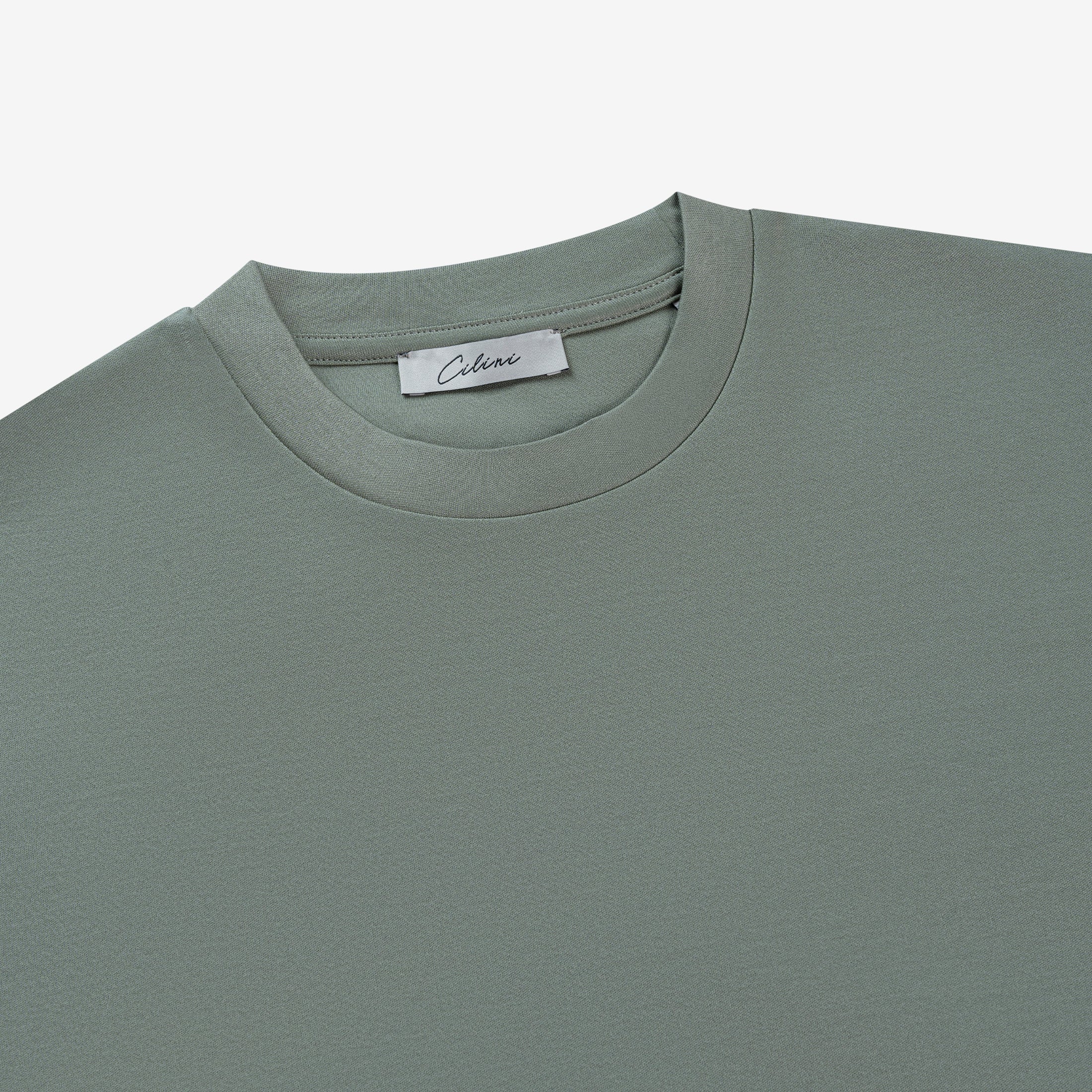 Double Mercerized Supima Tee - Grass Green