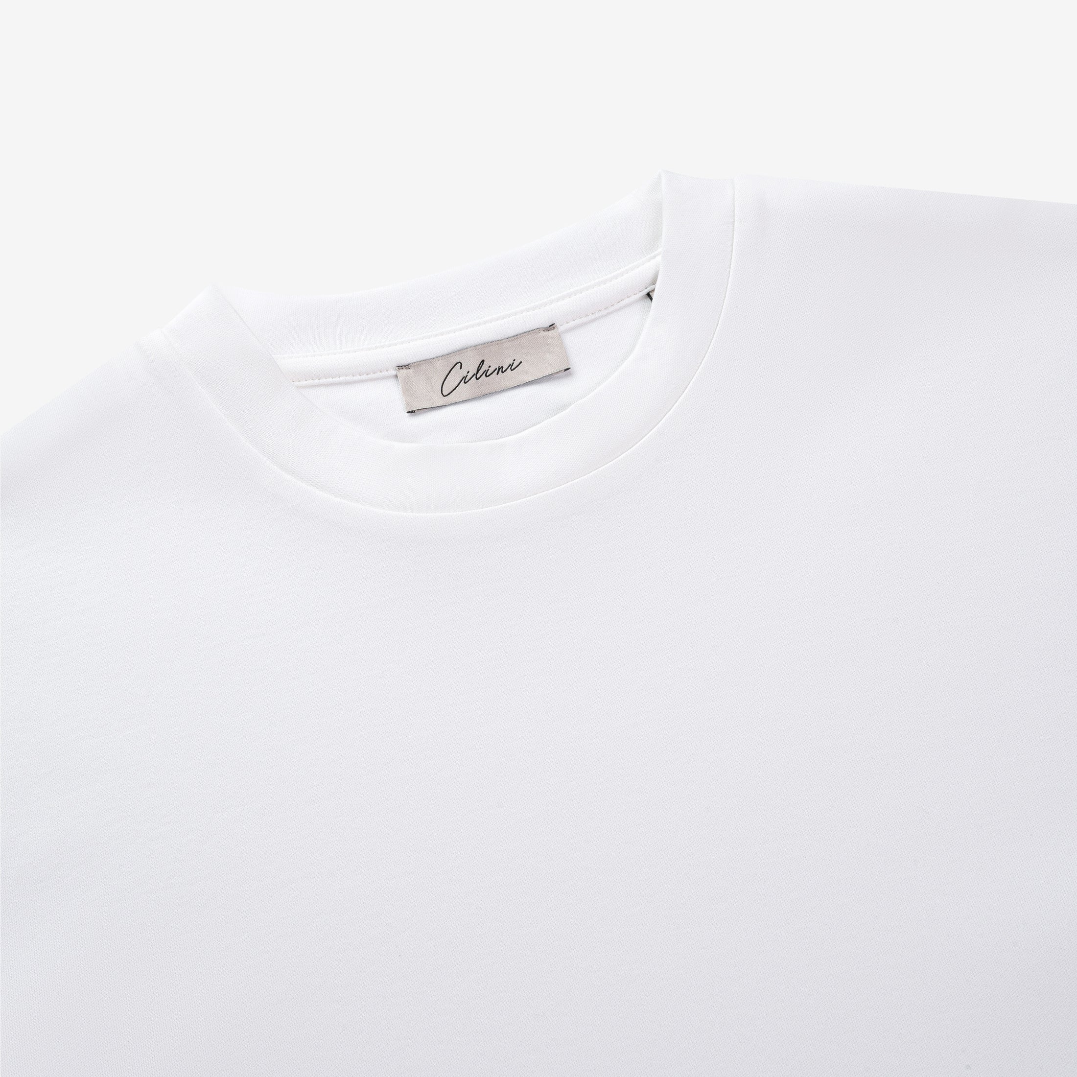 Double Mercerized T-shirt - White