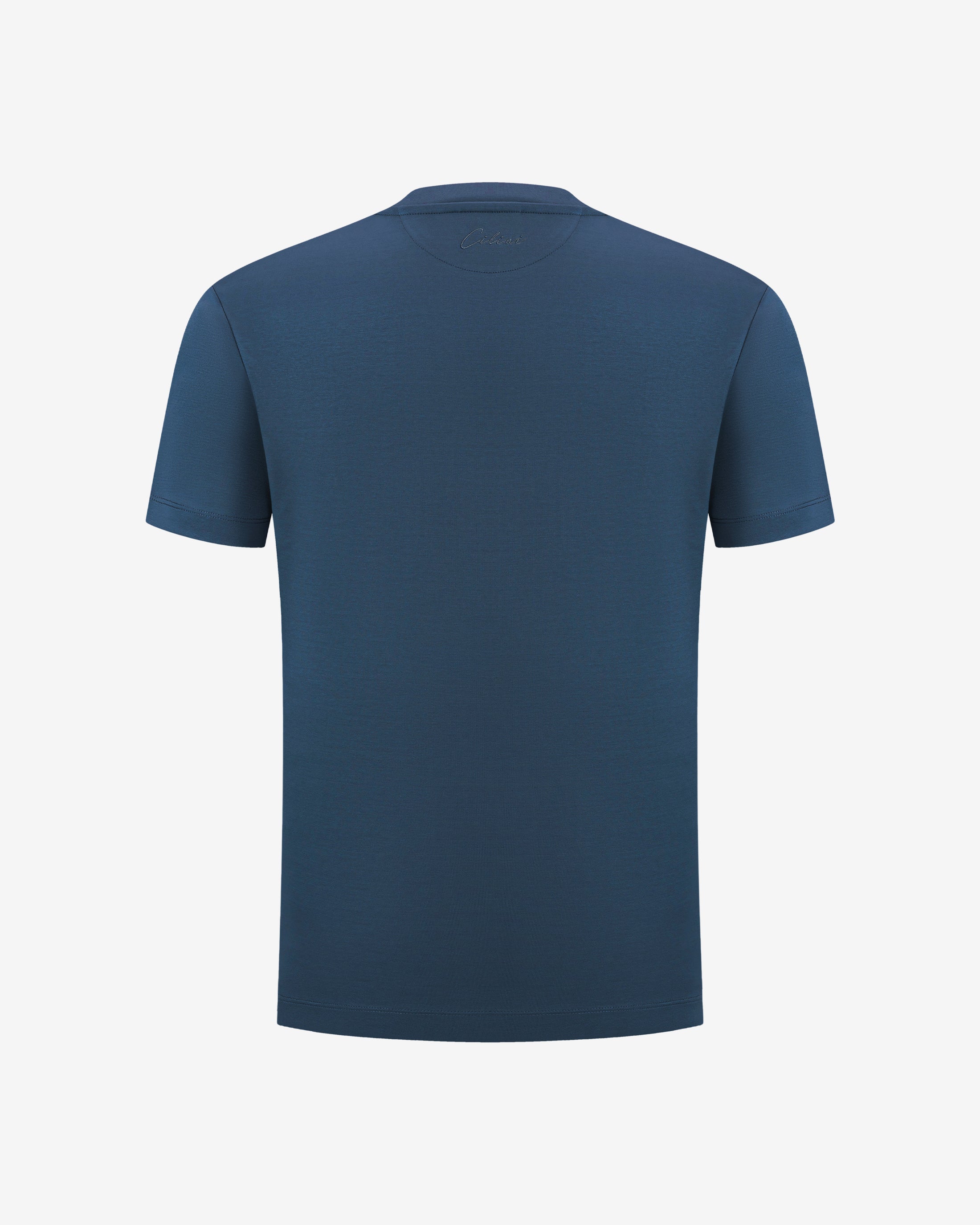 Double Mercerized Supima Tee - Denim Blue