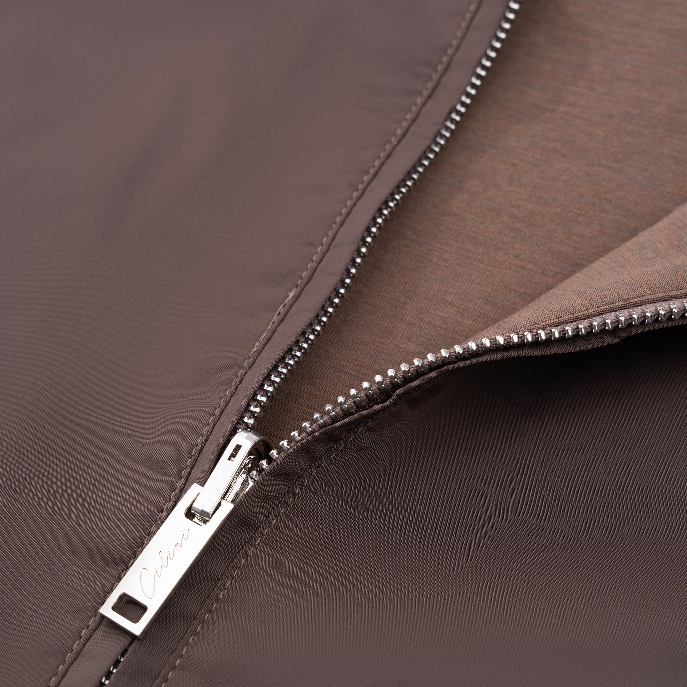 Reversible Hooded Jacket - Brown