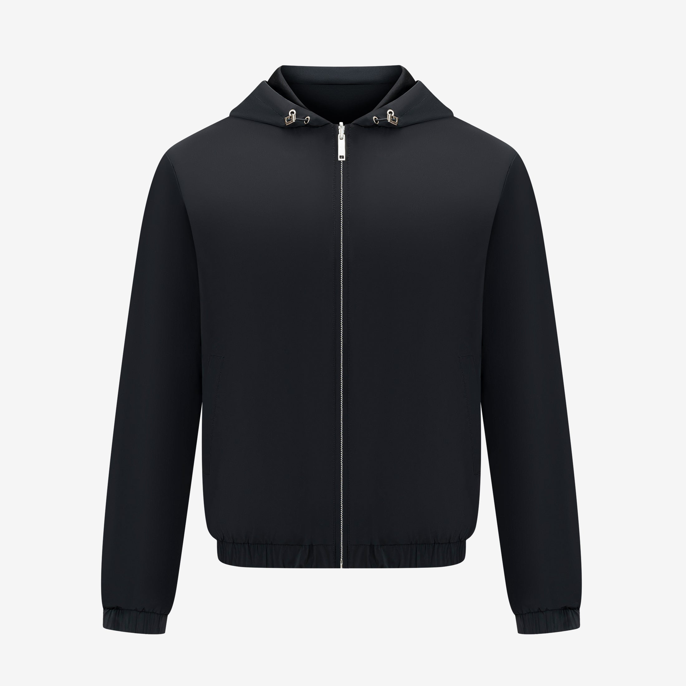 Reversible Hooded Jacket - Black