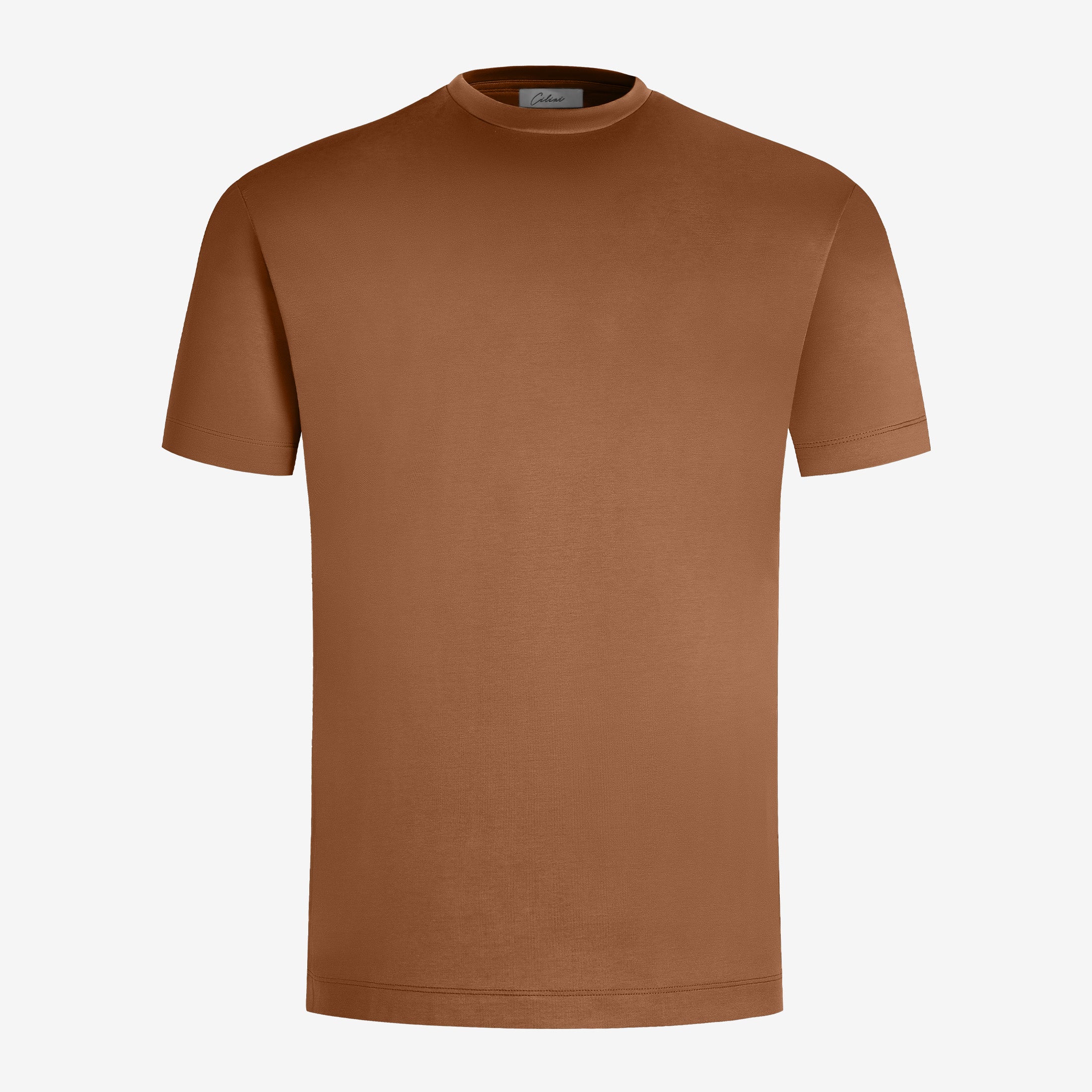 Mercerized Supima T-shirt - Copper Brown Tee