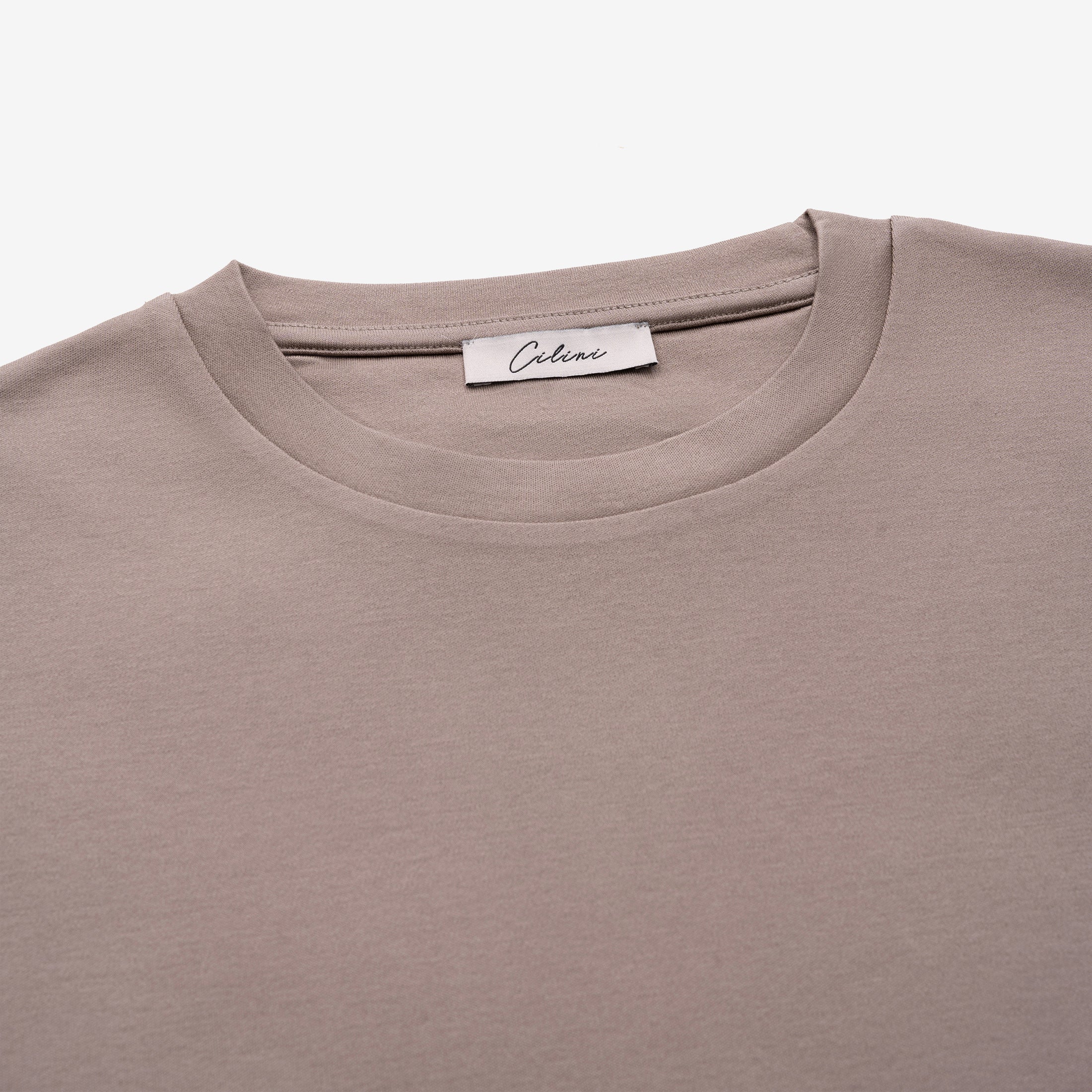Mercerized Supima T-shirt - Taupe