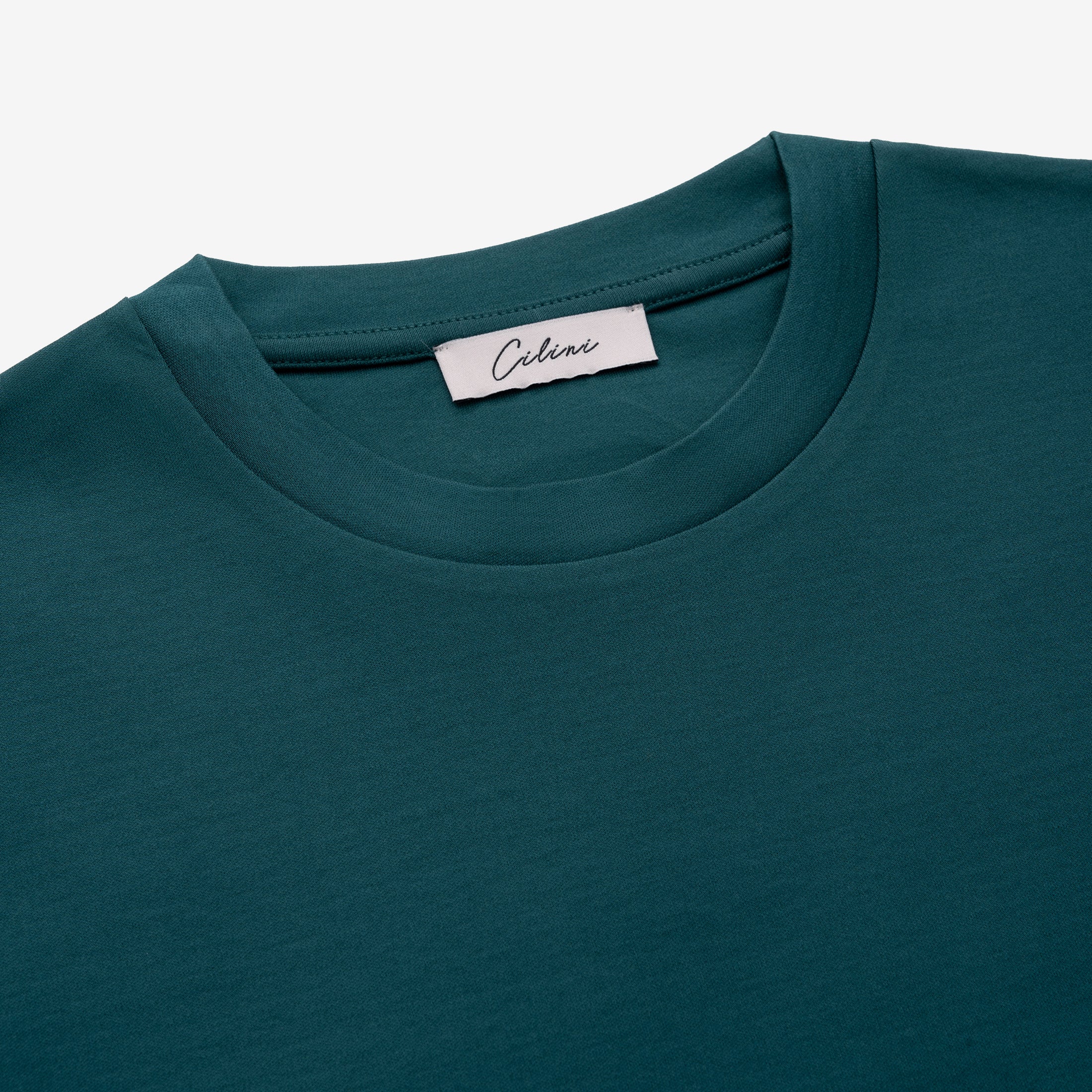 Mercerized Supima T-shirt - Petrol Green