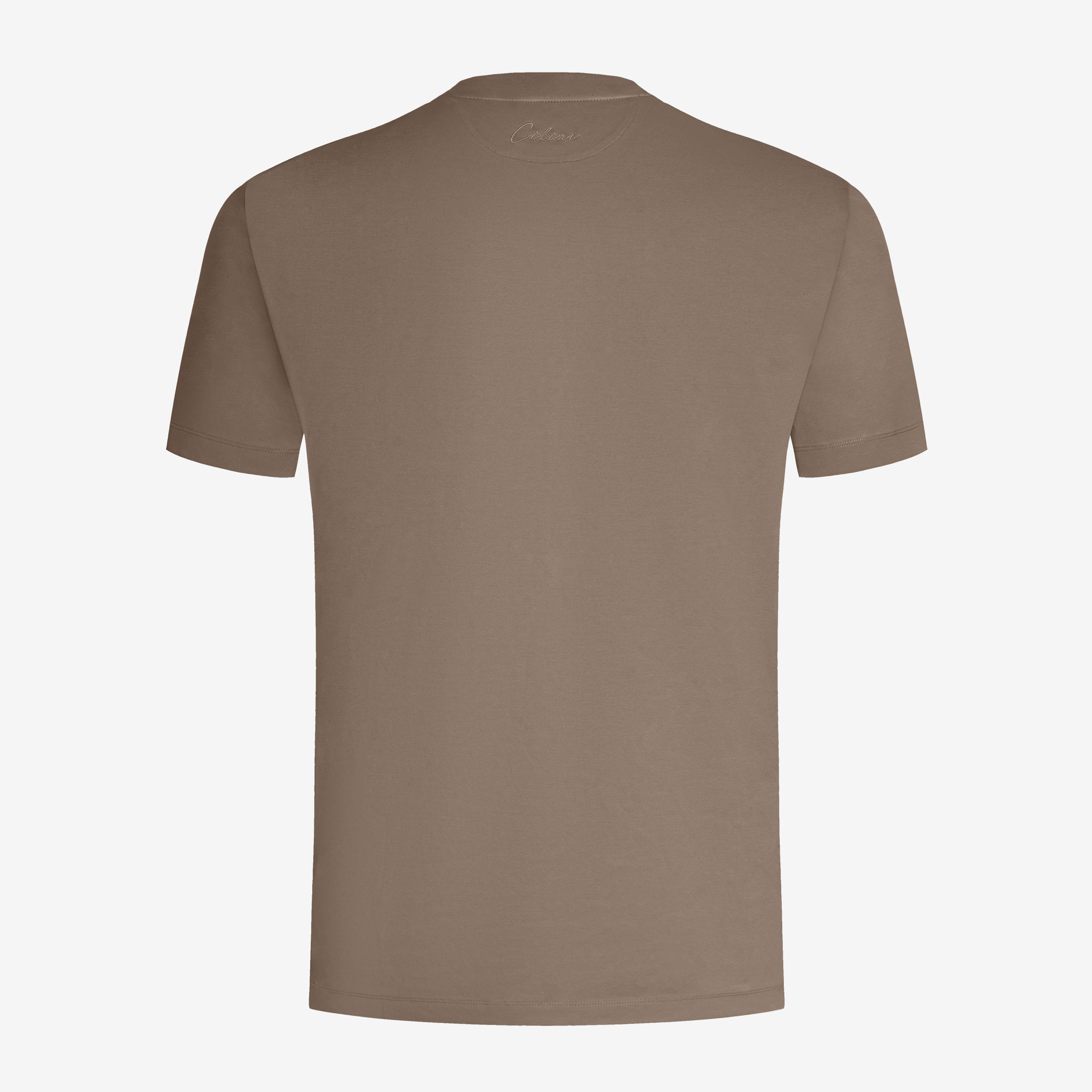 Mercerized Supima T-shirt - Dark Brown