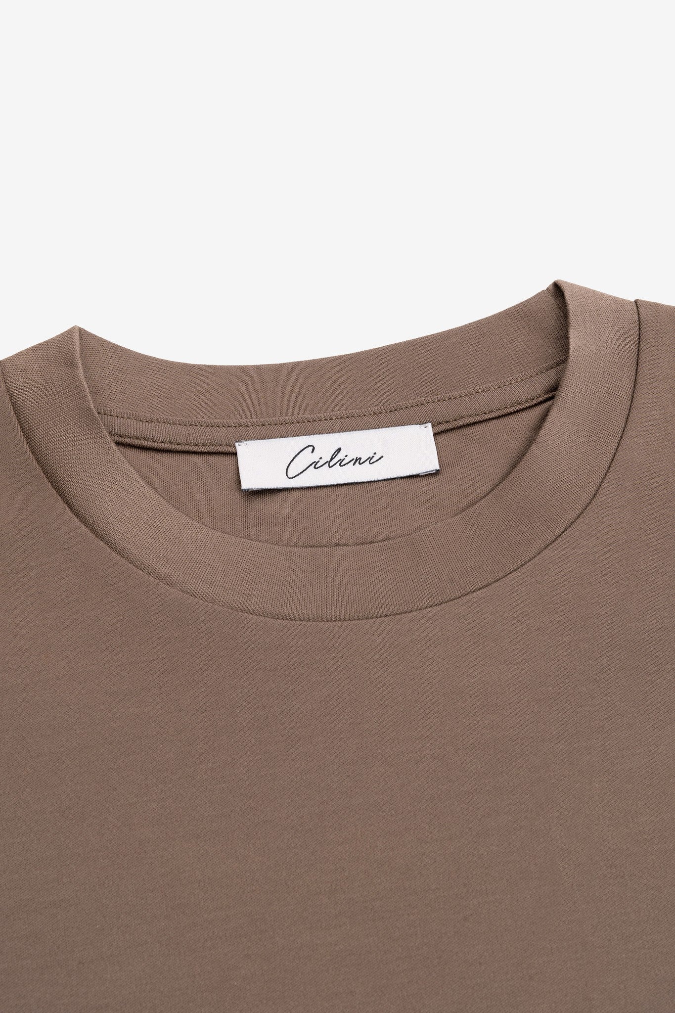 Mercerized Supima T-shirt - Dark Brown