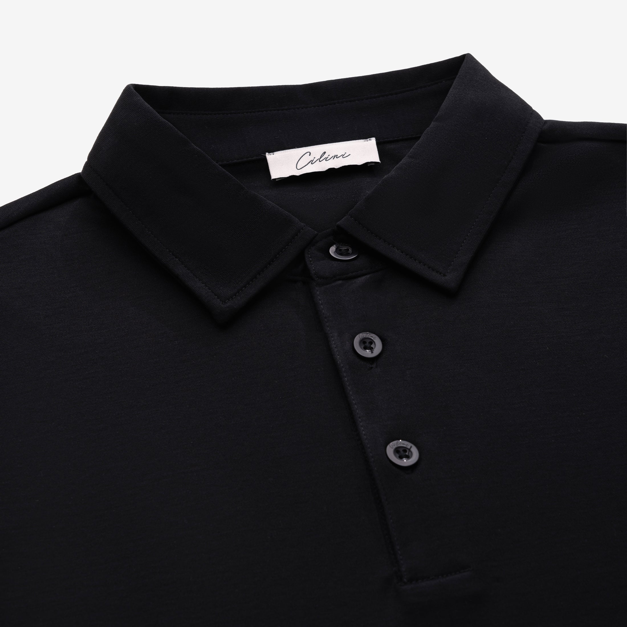 Mercerized Polo - Black
