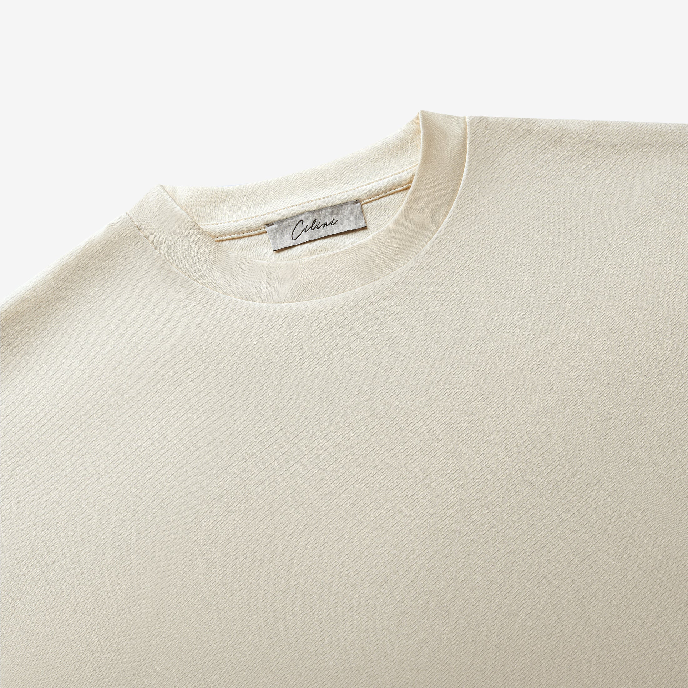 Double Mercerized T-shirt - Beige